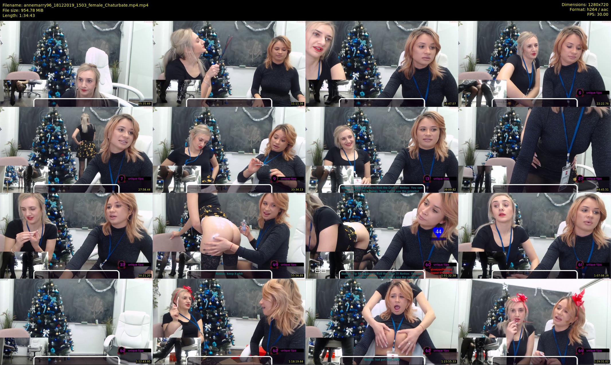 annemarry96 — 95 minute Chaturbate female cam show recording, 720p, Dec 18, 2019