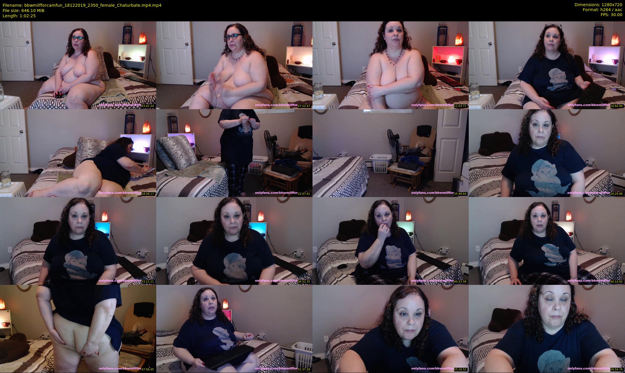 bbwmilfforcamfun — 63 minute Chaturbate female cam show recording, 720p, Dec 18, 2019