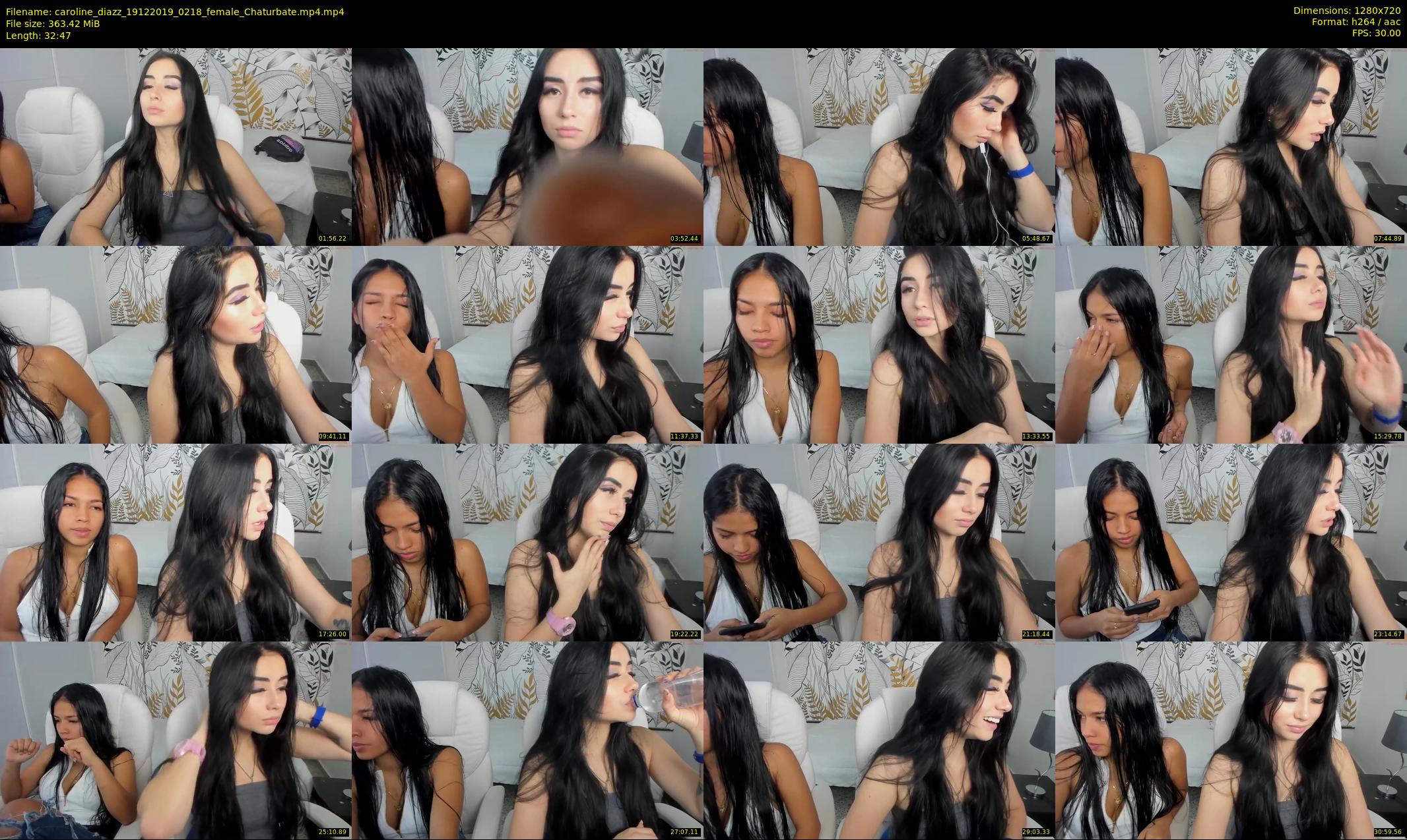 caroline_diazz — 33 minute Chaturbate female cam show recording, 720p, Dec 19, 2019
