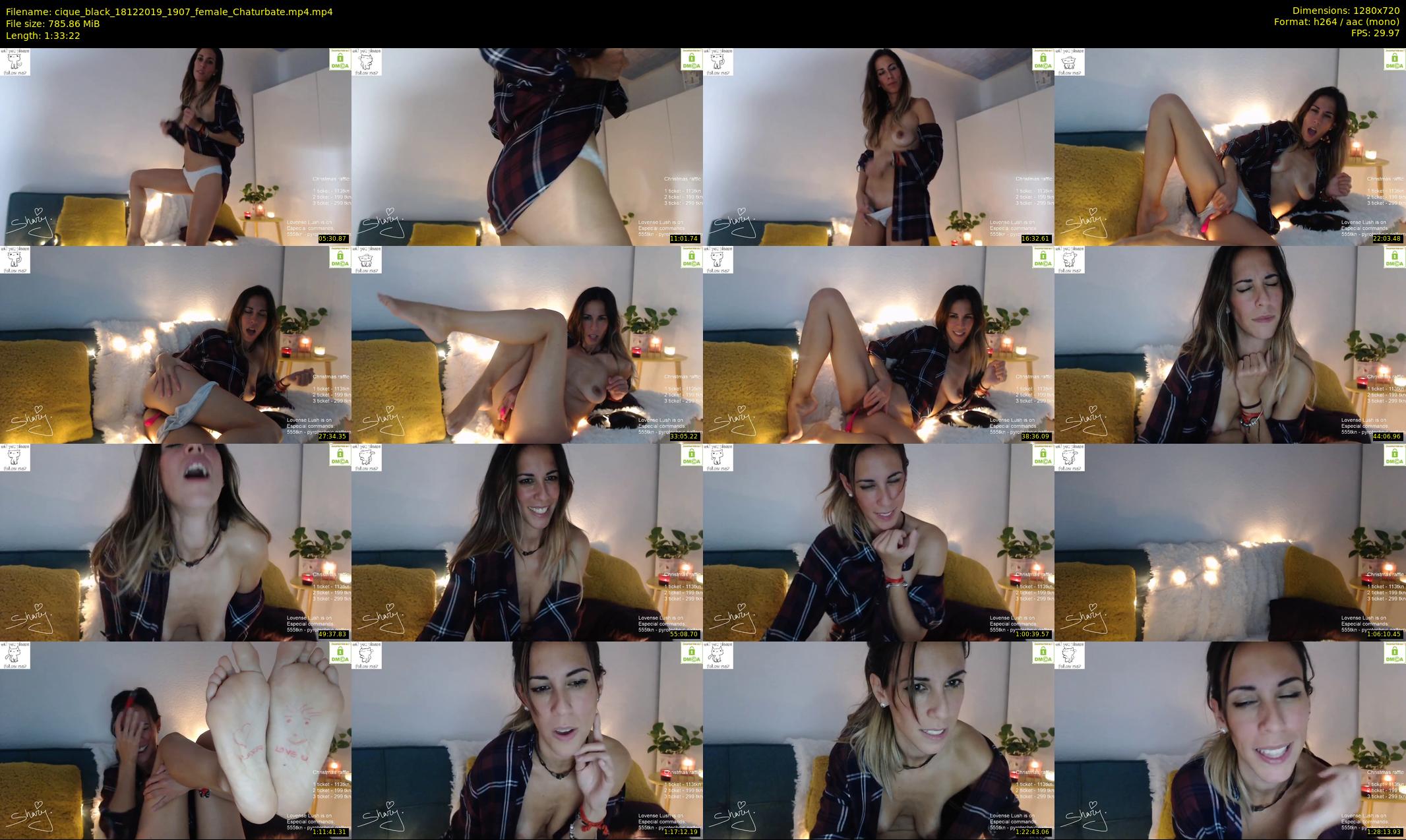 cique_black — 94 minute Chaturbate female cam show recording, 720p, Dec 18, 2019