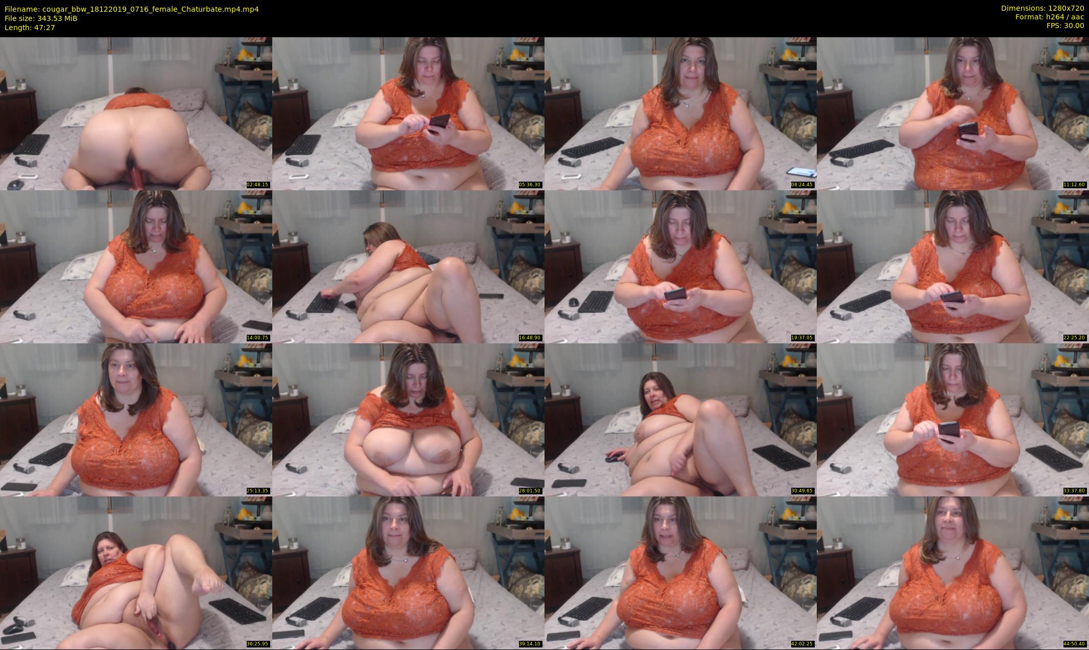 cougar_bbw — 48 minute Chaturbate female cam show recording, 720p, Dec 18, 2019