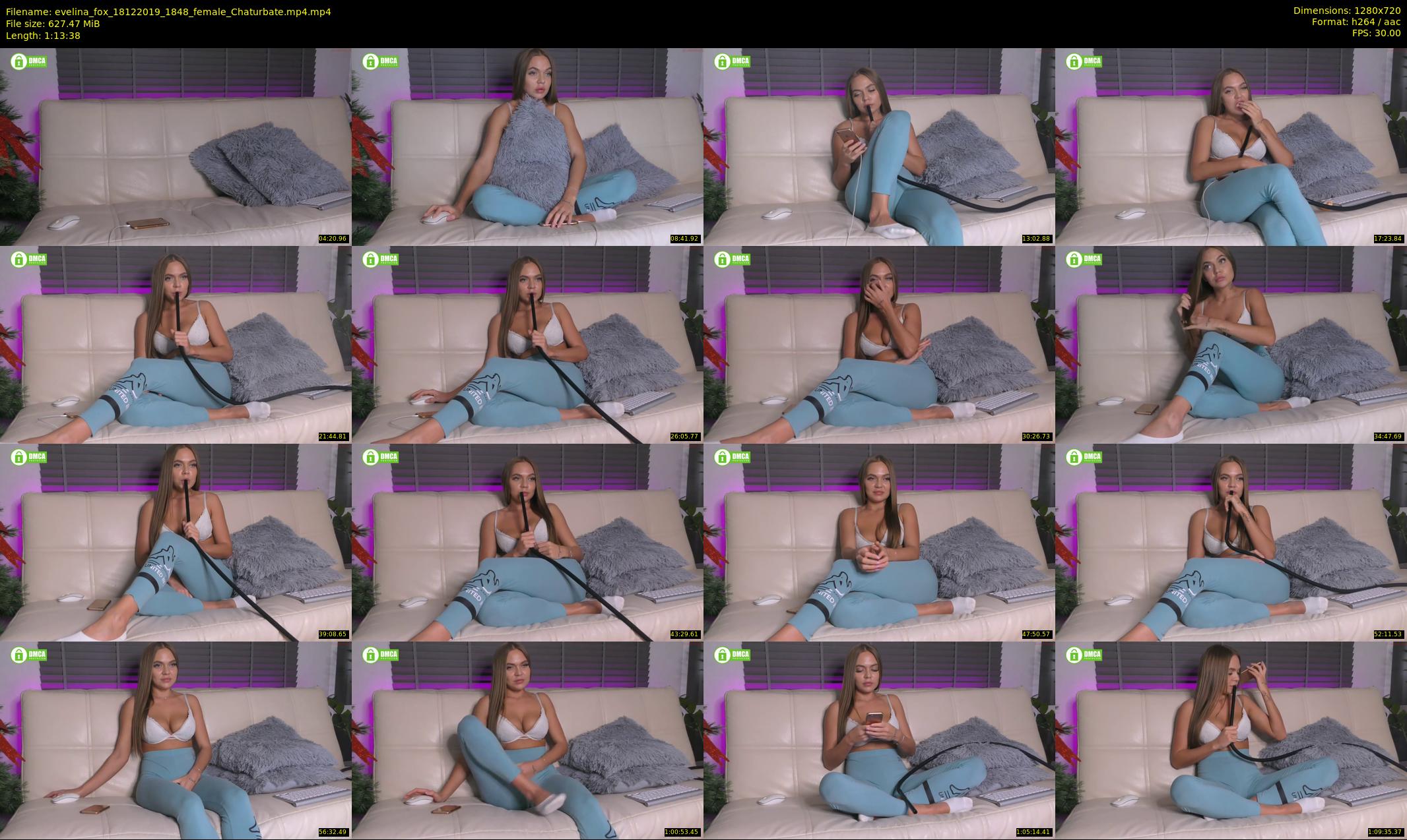 evelina_fox — 74 minute Chaturbate female cam show recording, 720p, Dec 18, 2019