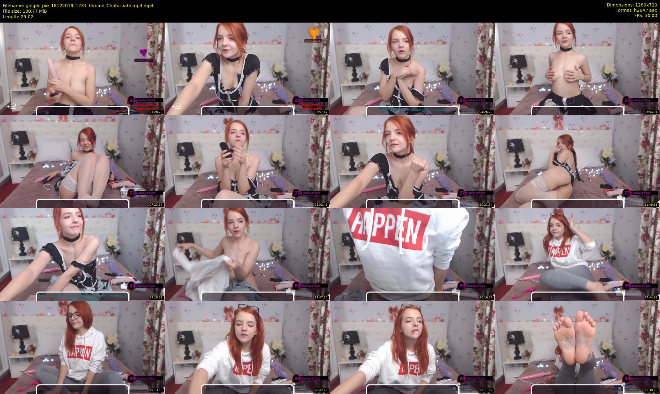 ginger_pie — 26 minute Chaturbate female cam show recording, 720p, Dec 18, 2019