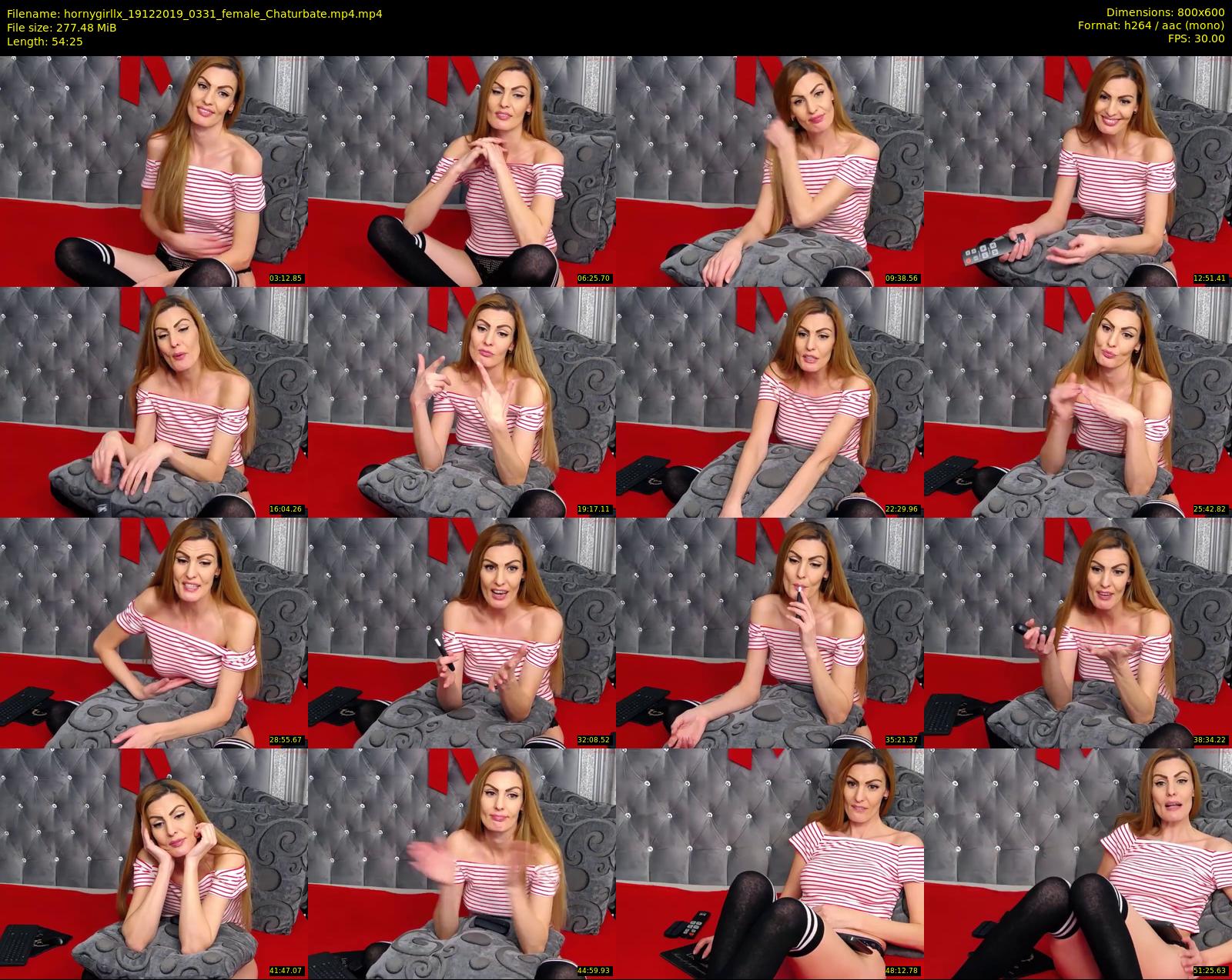 hornygirllx — 55 minute Chaturbate female cam show recording, 480p, Dec 19, 2019