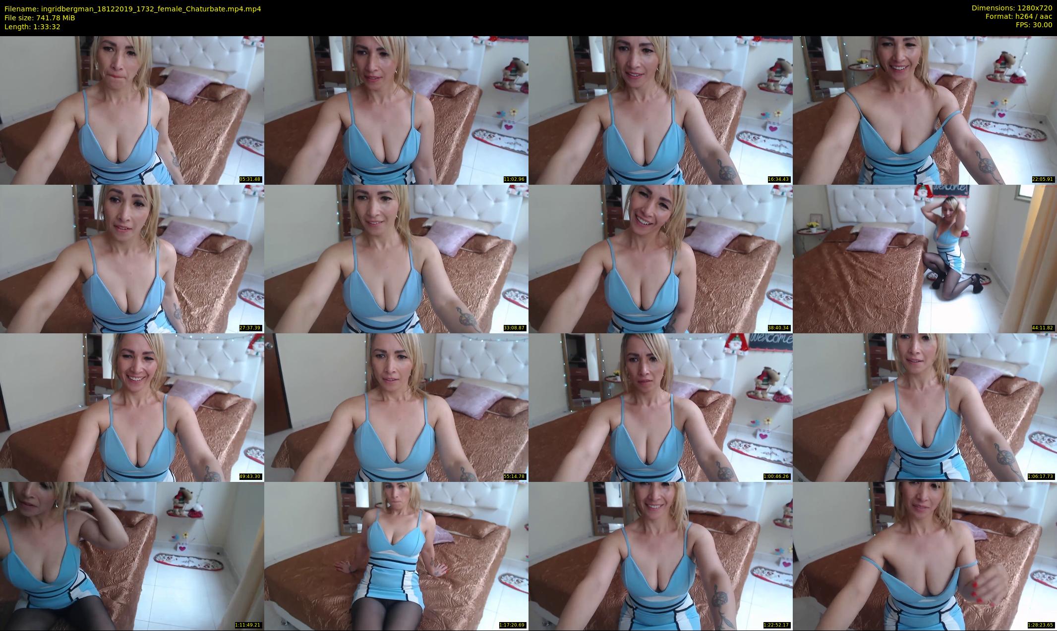ingridbergman — 94 minute Chaturbate female cam show recording, 720p, Dec 18, 2019