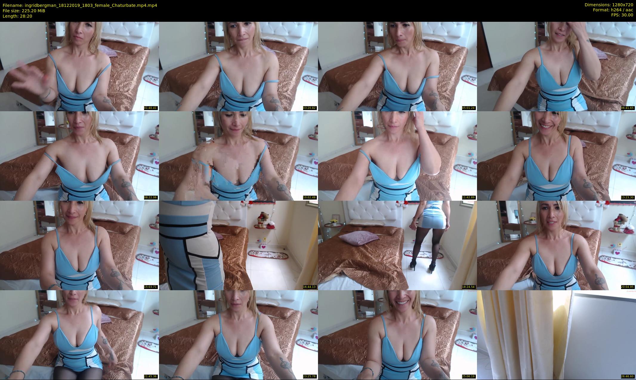 ingridbergman — 29 minute Chaturbate female cam show recording, 720p, Dec 18, 2019