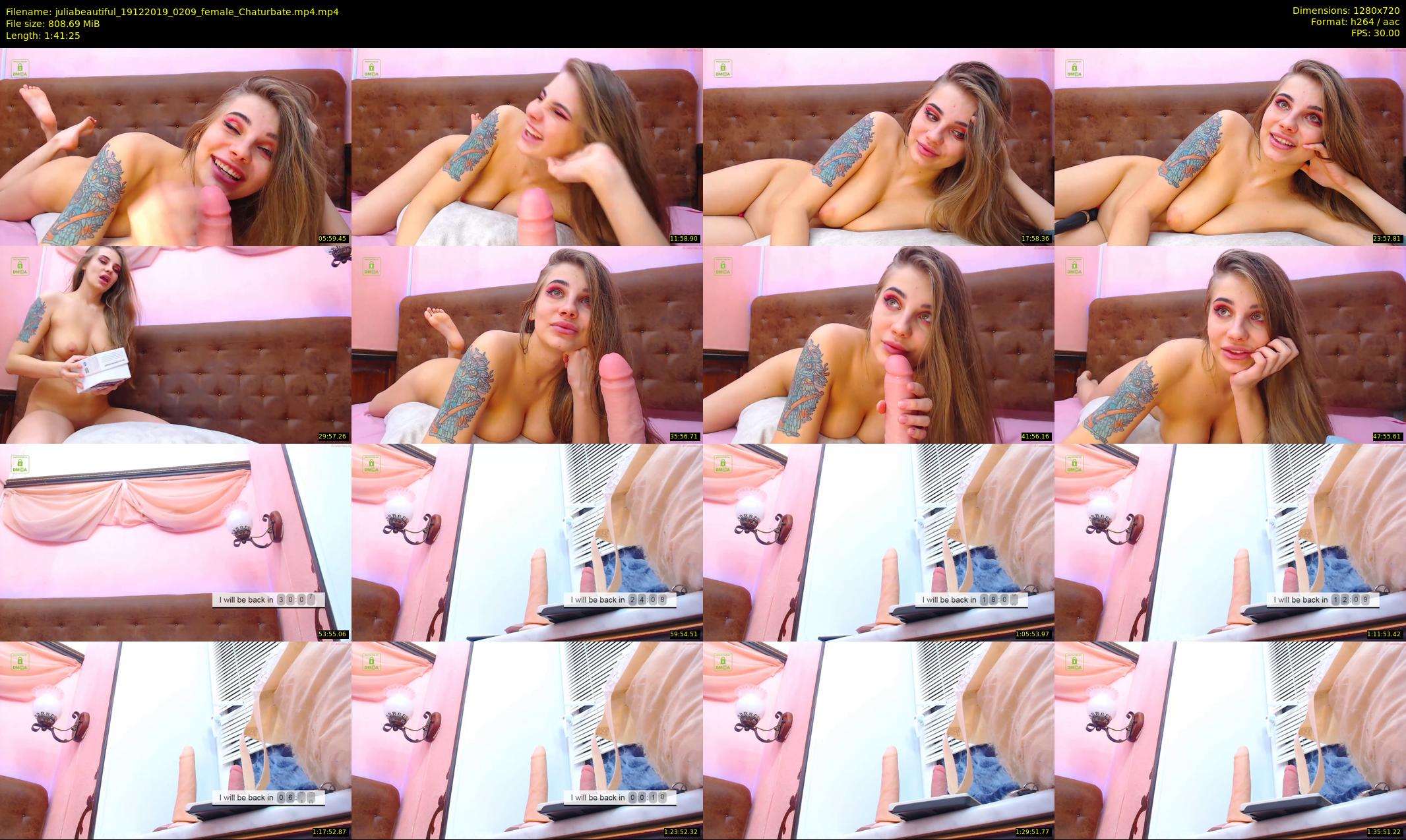 juliabeautiful — 102 minute Chaturbate female cam show recording, 720p, Dec 19, 2019