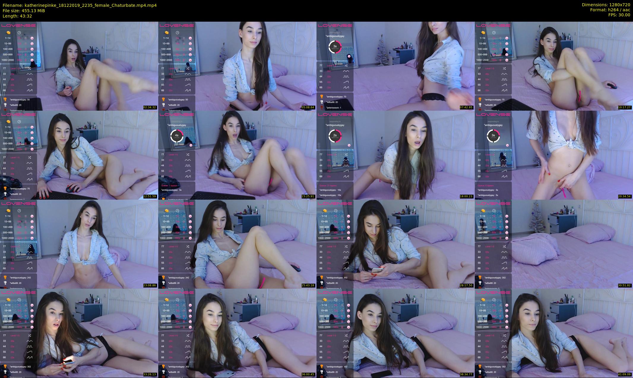 katherinepinke — 44 minute Chaturbate female cam show recording, 720p, Dec 18, 2019