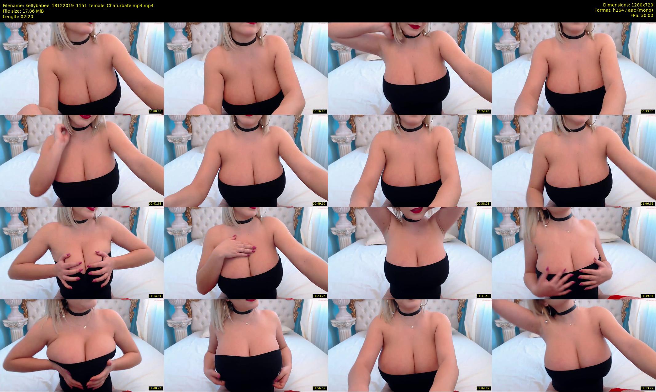 kellybabee — 3 minute Chaturbate female cam show recording, 720p, Dec 18, 2019