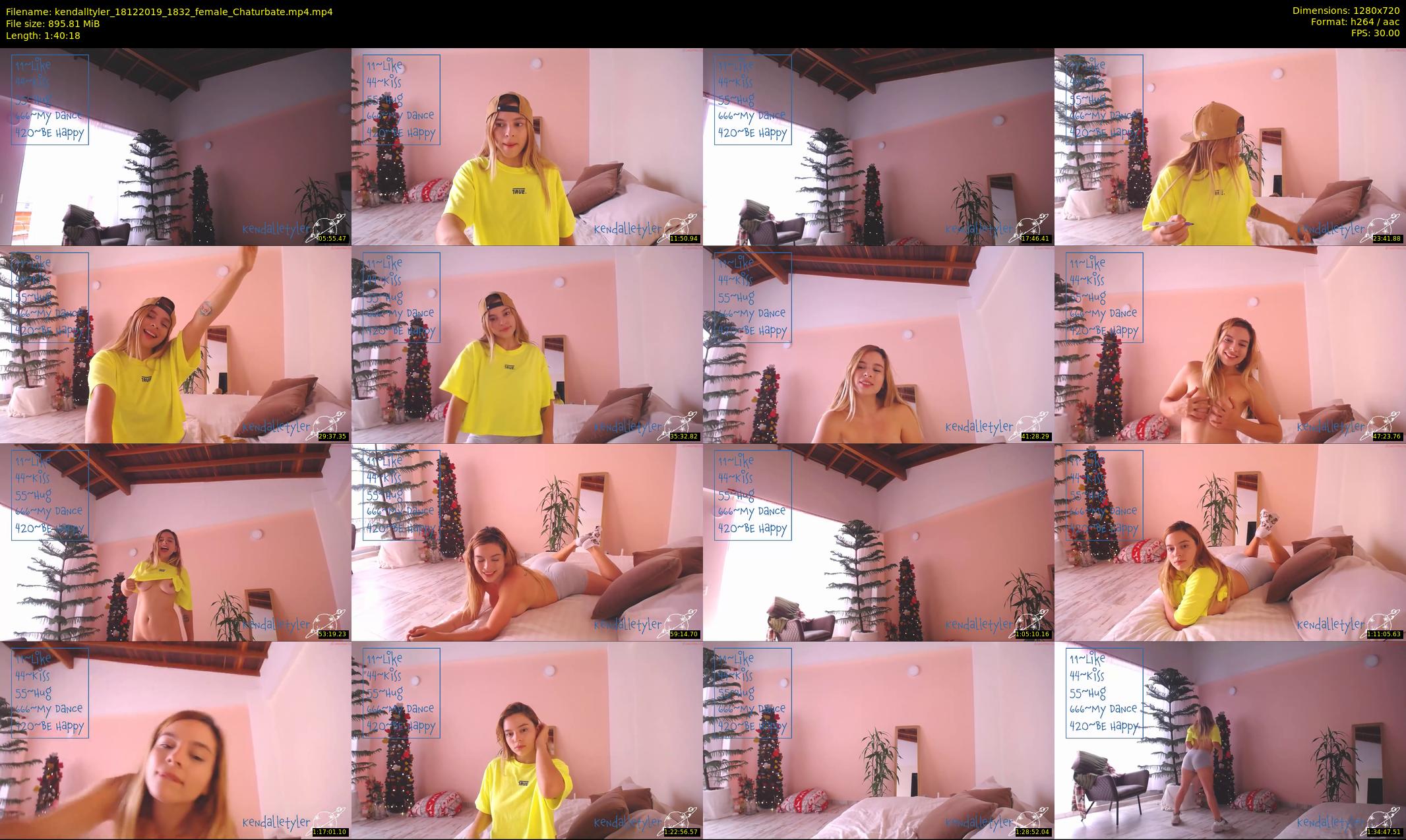 kendalltyler — 101 minute Chaturbate female cam show recording, 720p, Dec 18, 2019