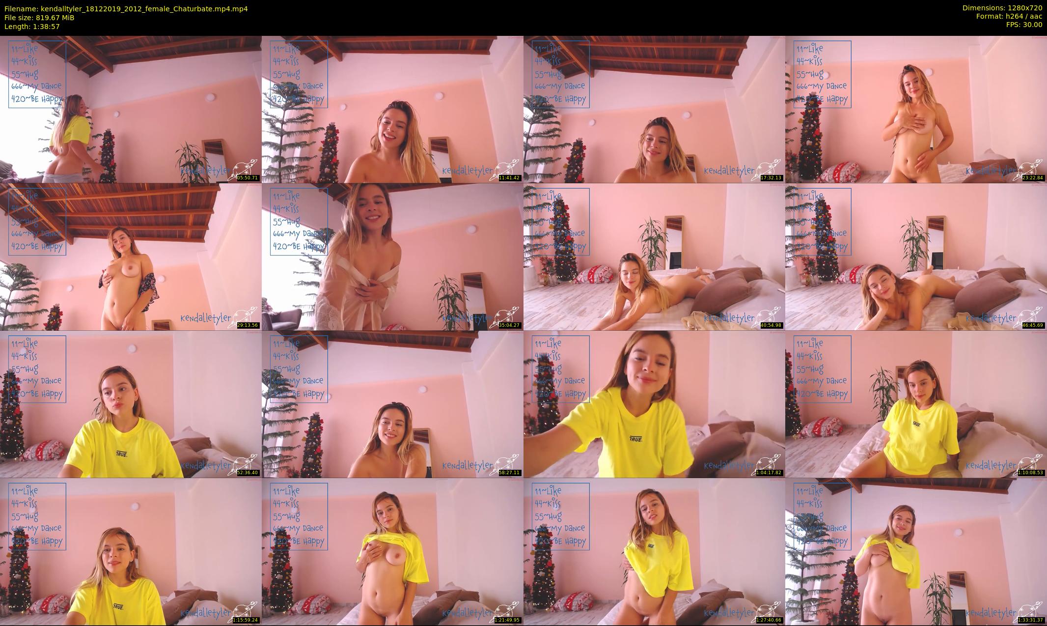 kendalltyler — 99 minute Chaturbate female cam show recording, 720p, Dec 18, 2019