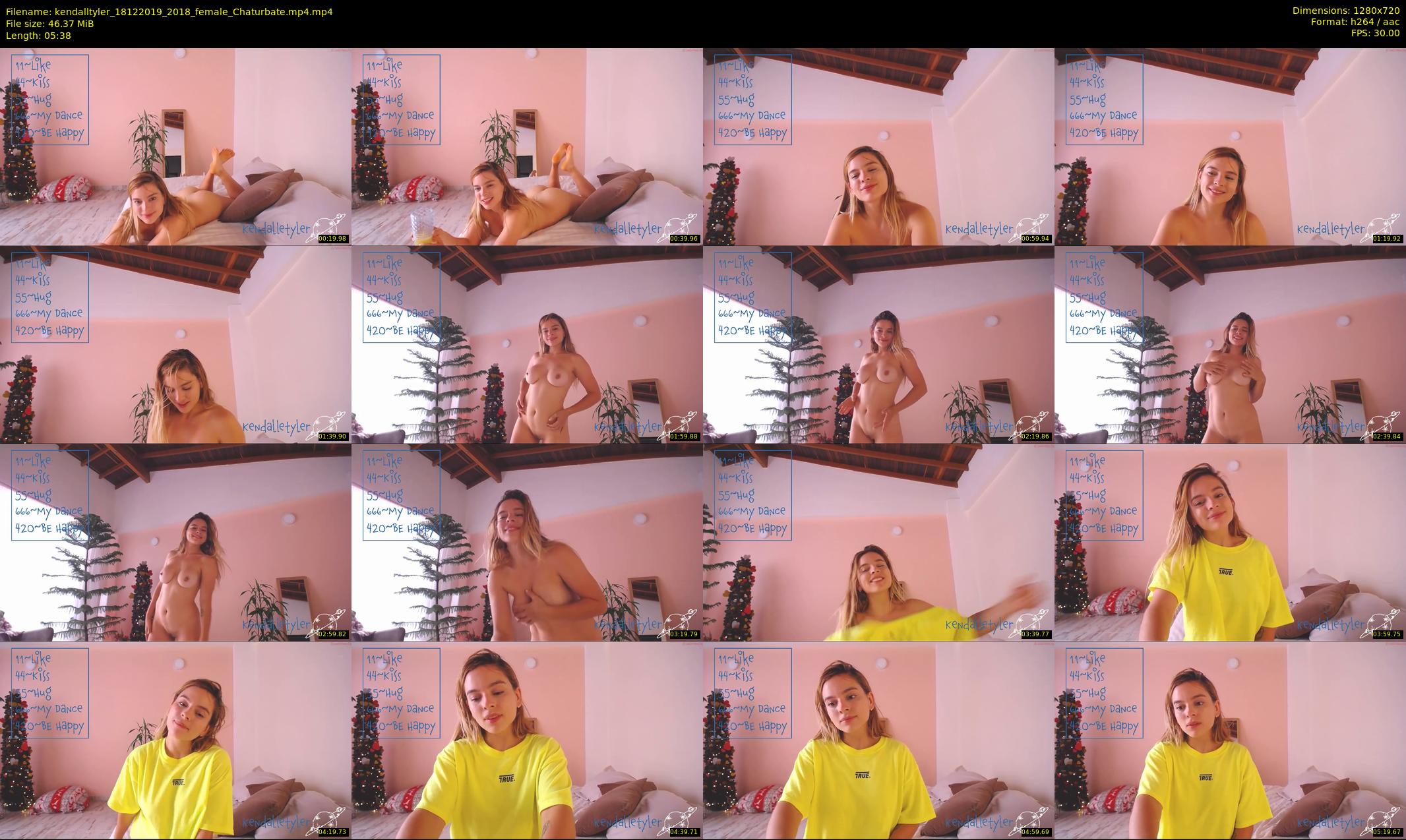 kendalltyler — 6 minute Chaturbate female cam show recording, 720p, Dec 18, 2019
