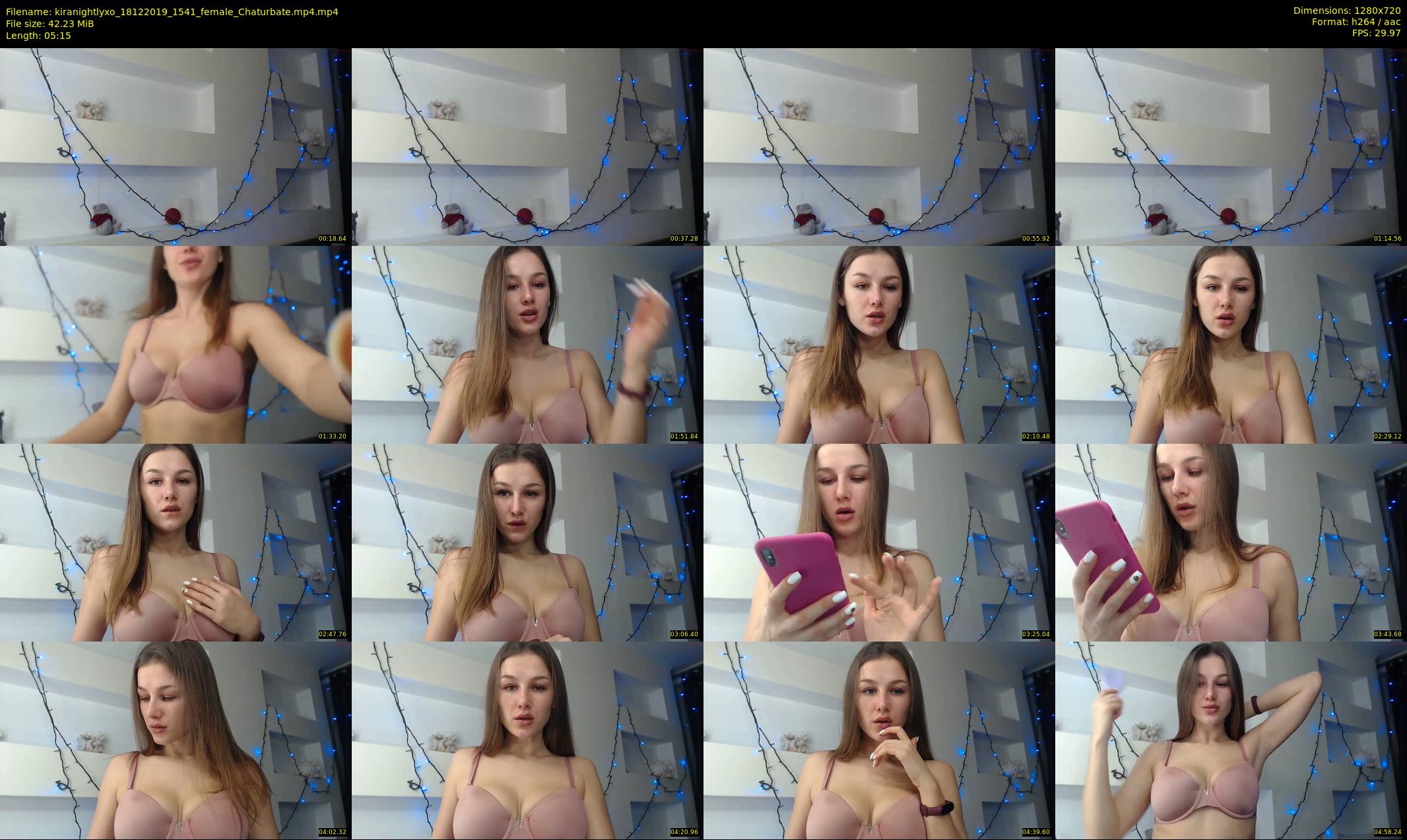 kiranightlyxo — 6 minute Chaturbate female cam show recording, 720p, Dec 18, 2019