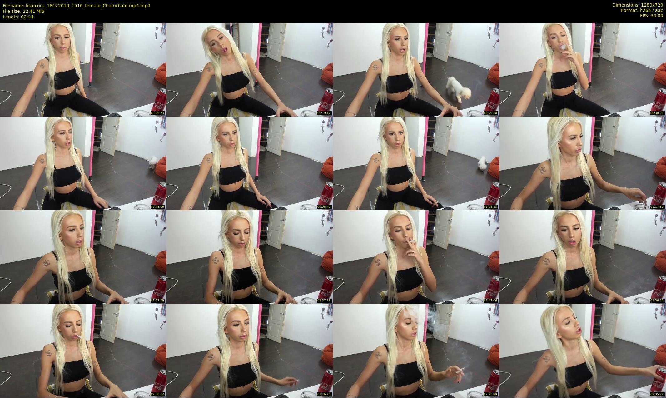 lisaakira — 3 minute Chaturbate female cam show recording, 720p, Dec 18, 2019