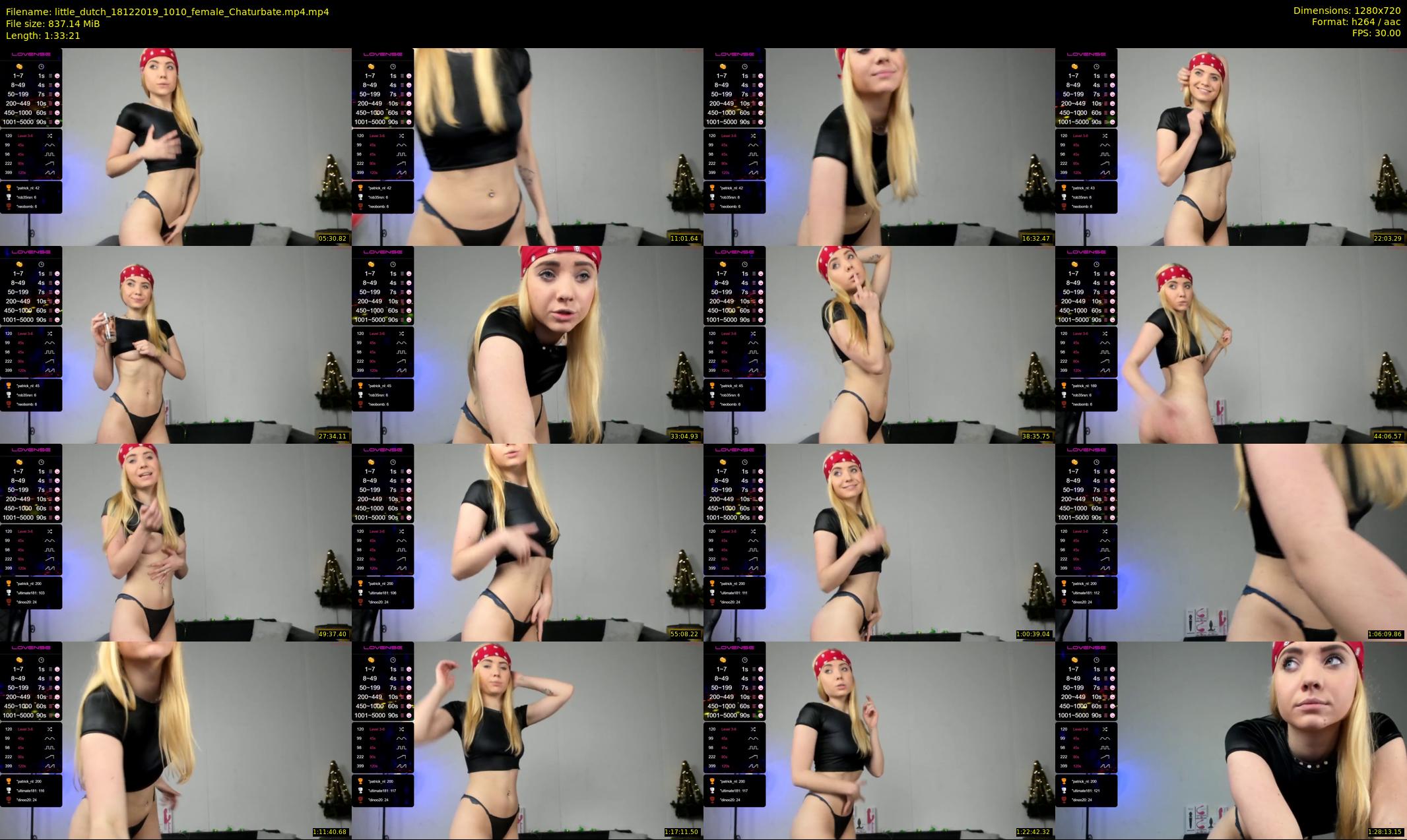 little_dutch — 94 minute Chaturbate female cam show recording, 720p, Dec 18, 2019