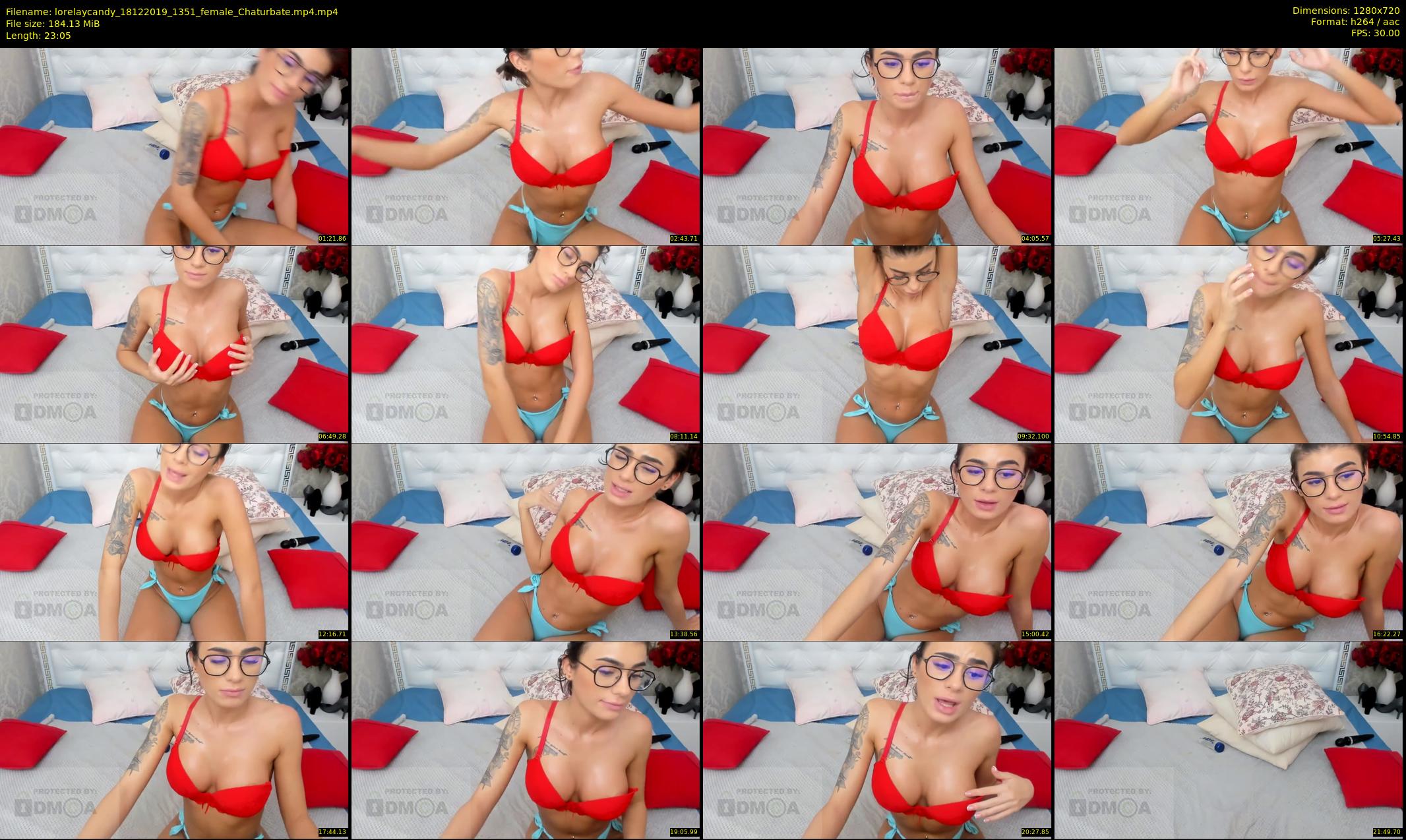 lorelaycandy — 24 minute Chaturbate female cam show recording, 720p, Dec 18, 2019