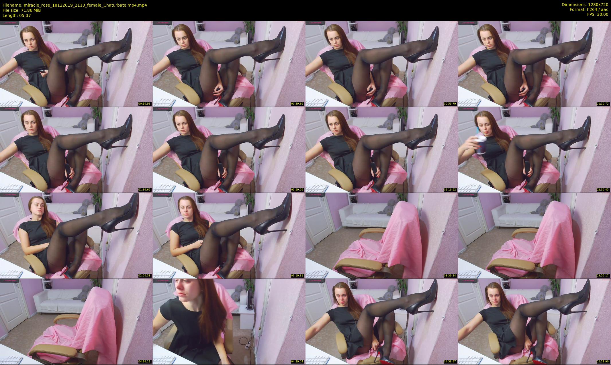 miracle_rose — 6 minute Chaturbate female cam show recording, 720p, Dec 18, 2019