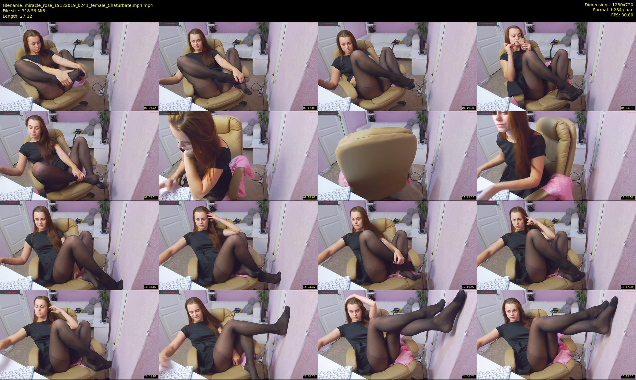 miracle_rose — 28 minute Chaturbate female cam show recording, 720p, Dec 19, 2019