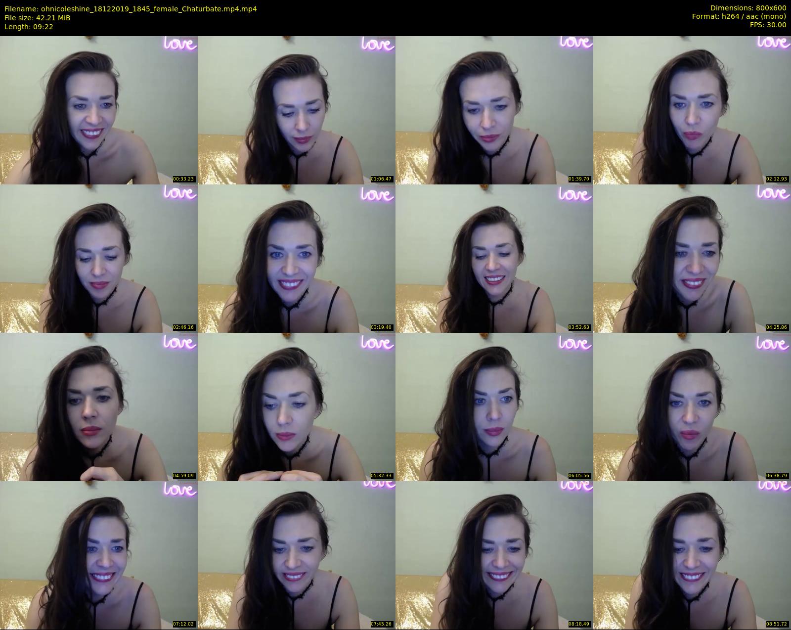 ohnicoleshine — 10 minute Chaturbate female cam show recording, 480p, Dec 18, 2019