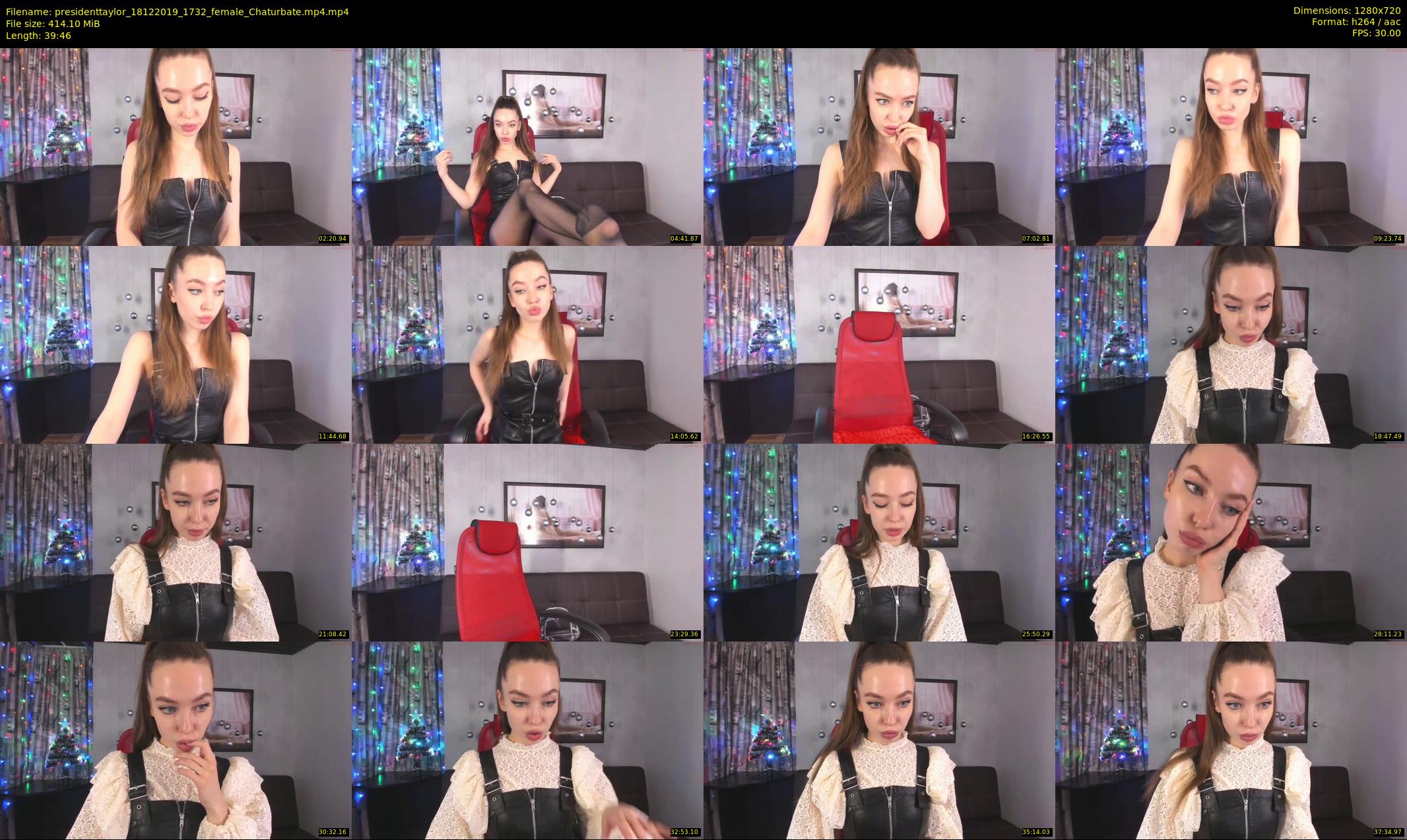 presidenttaylor — 40 minute Chaturbate female cam show recording, 720p, Dec 18, 2019
