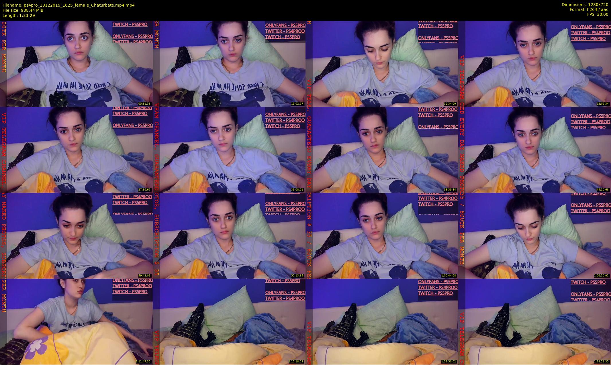 ps4pro — 94 minute Chaturbate female cam show recording, 720p, Dec 18, 2019