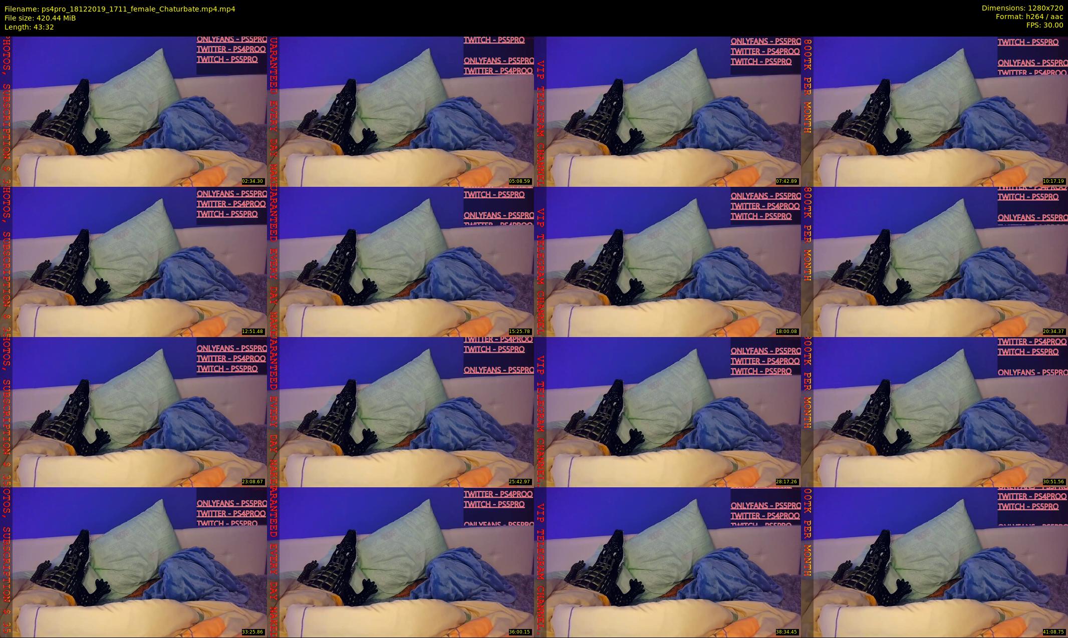ps4pro — 44 minute Chaturbate female cam show recording, 720p, Dec 18, 2019