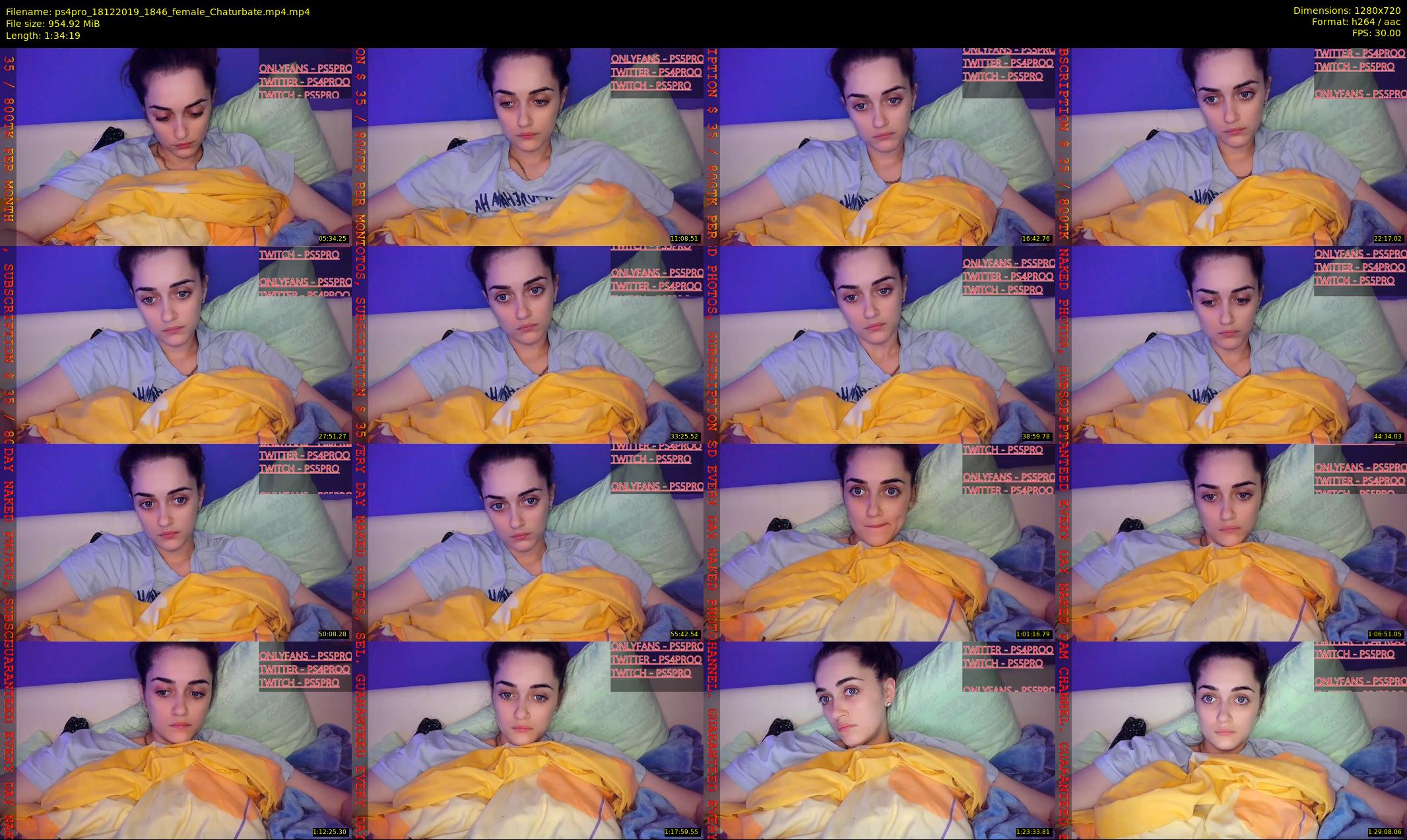 ps4pro — 95 minute Chaturbate female cam show recording, 720p, Dec 18, 2019