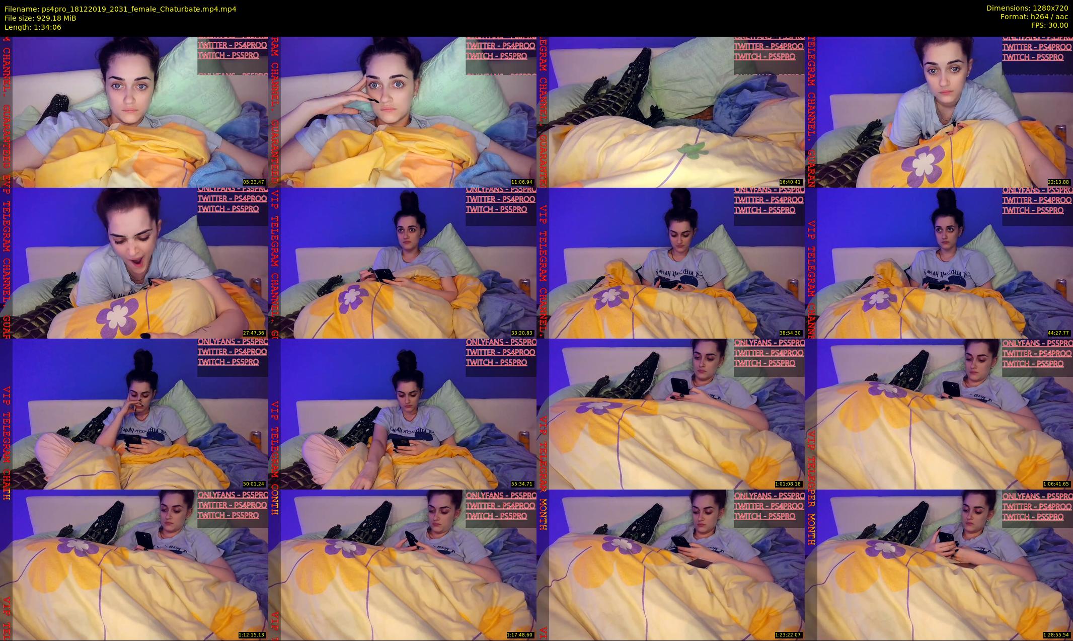 ps4pro — 95 minute Chaturbate female cam show recording, 720p, Dec 18, 2019