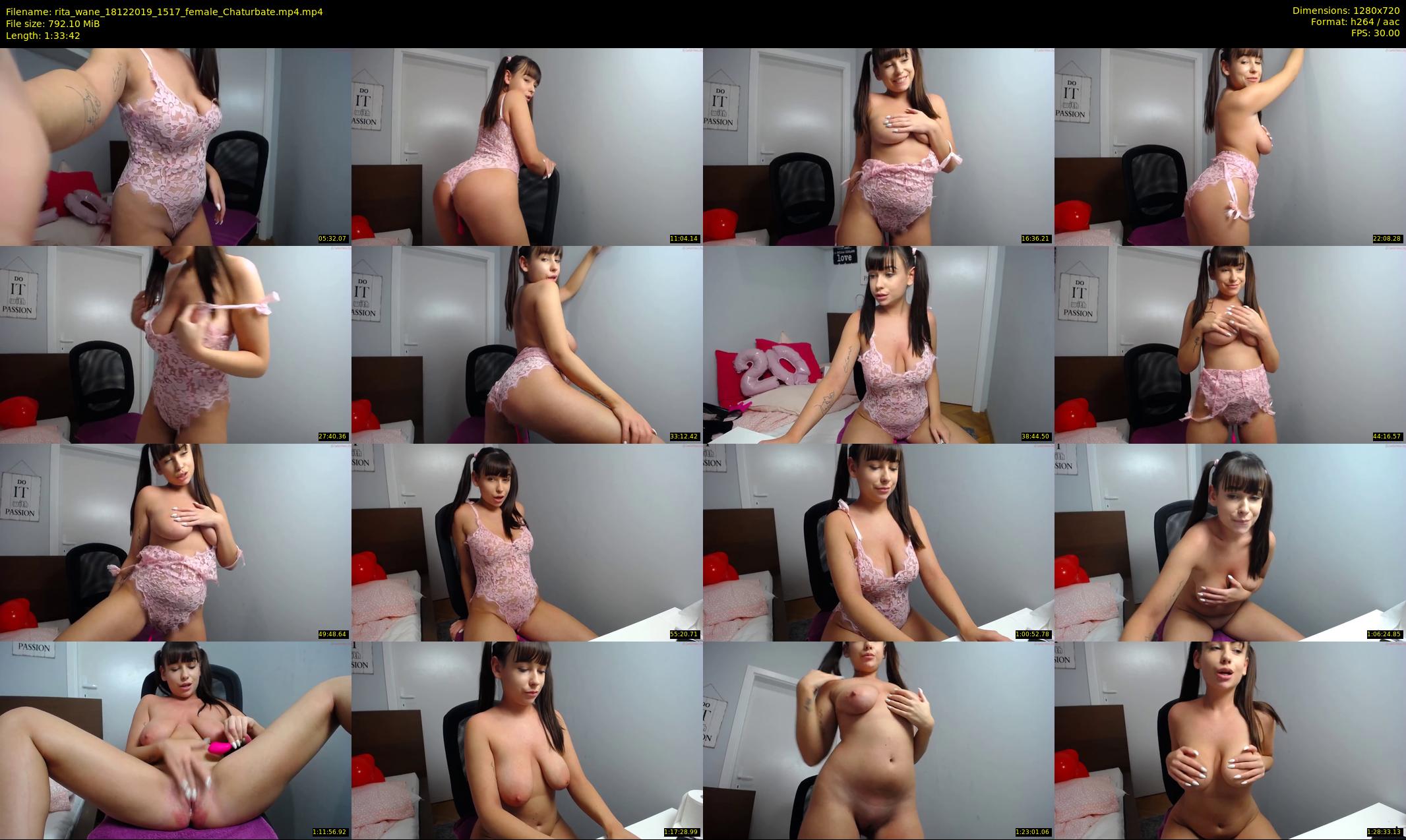 rita_wane — 94 minute Chaturbate female cam show recording, 720p, Dec 18, 2019