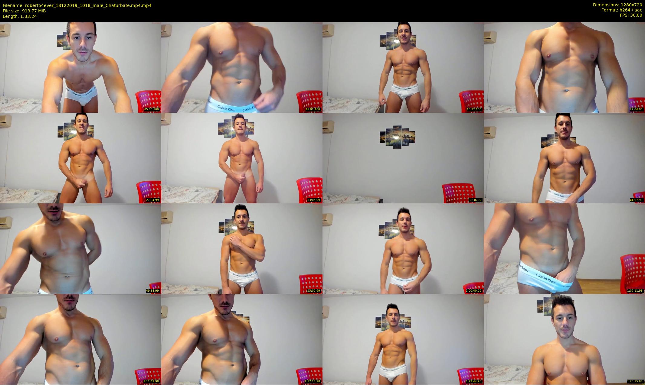roberto4ever — 94 minute Chaturbate male cam show recording, 720p, Dec 18, 2019