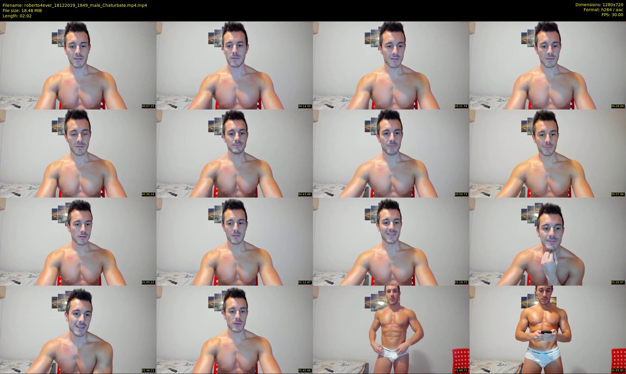 roberto4ever — 3 minute Chaturbate male cam show recording, 720p, Dec 18, 2019