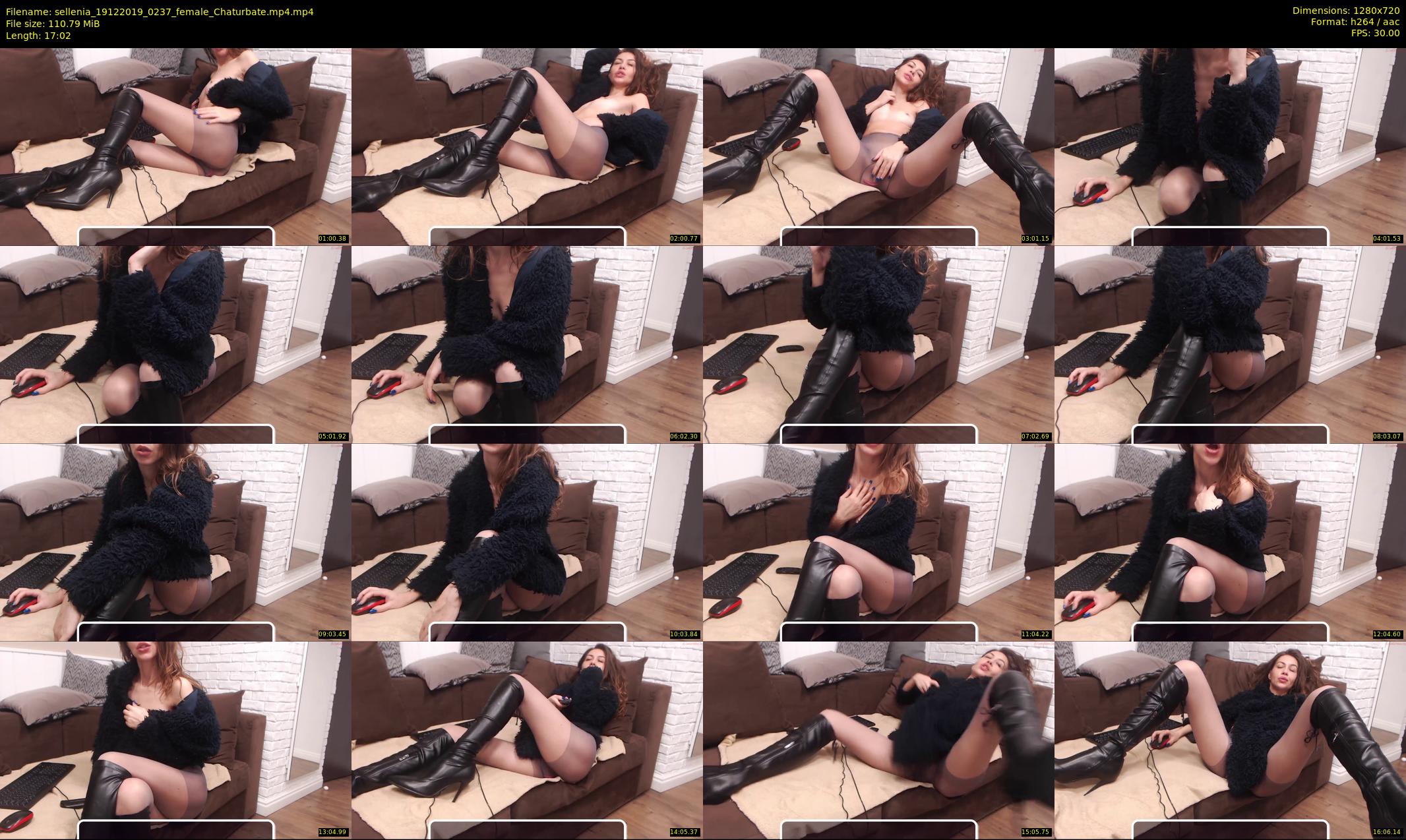 sellenia — 18 minute Chaturbate female cam show recording, 720p, Dec 19, 2019