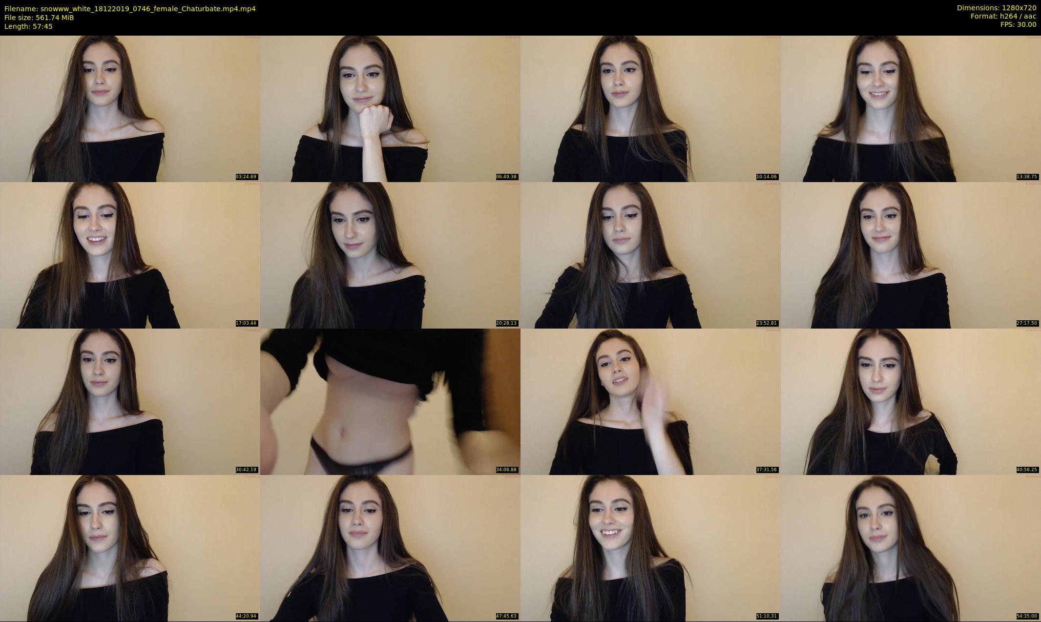 snowww_white — 58 minute Chaturbate female cam show recording, 720p, Dec 18, 2019