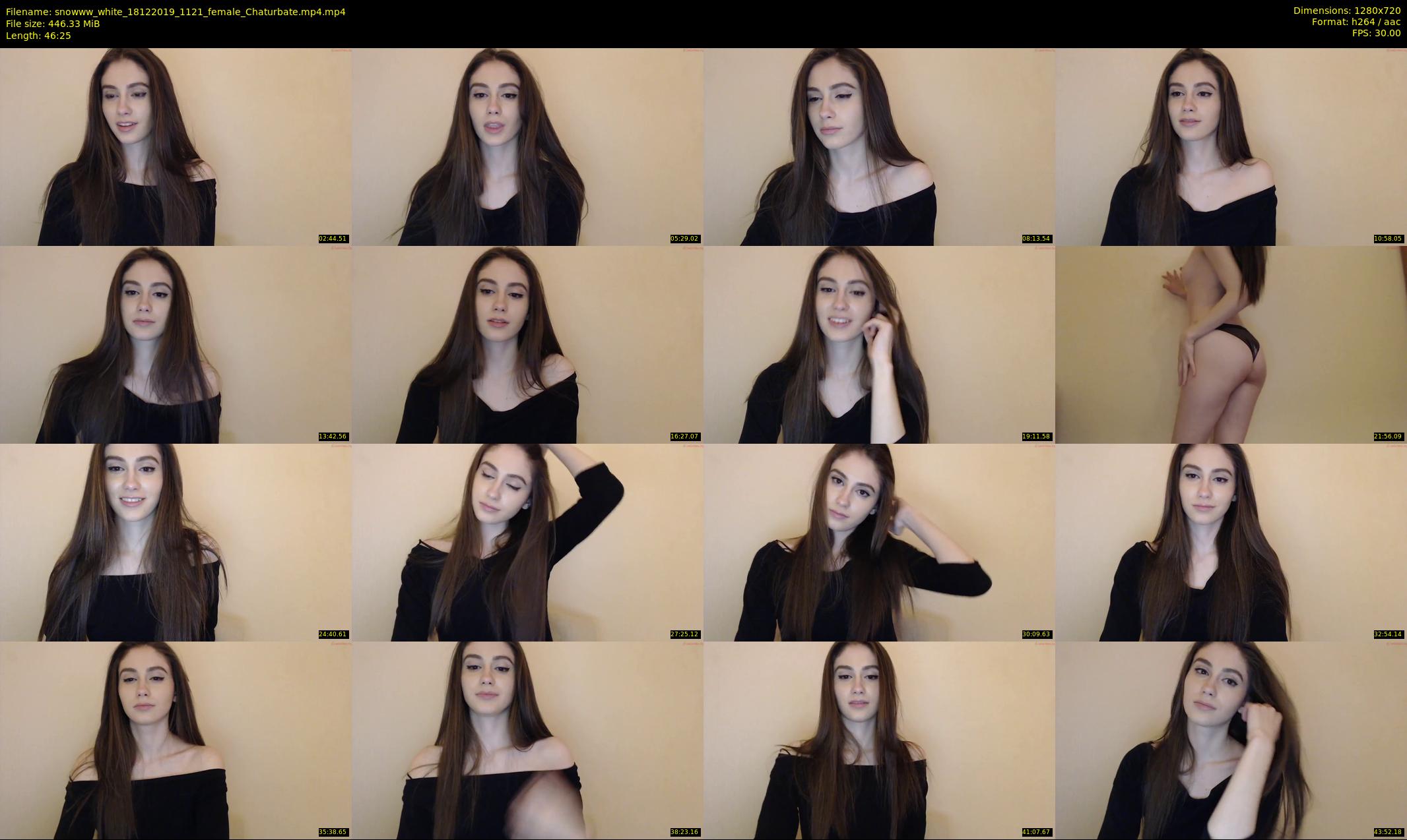 snowww_white — 47 minute Chaturbate female cam show recording, 720p, Dec 18, 2019