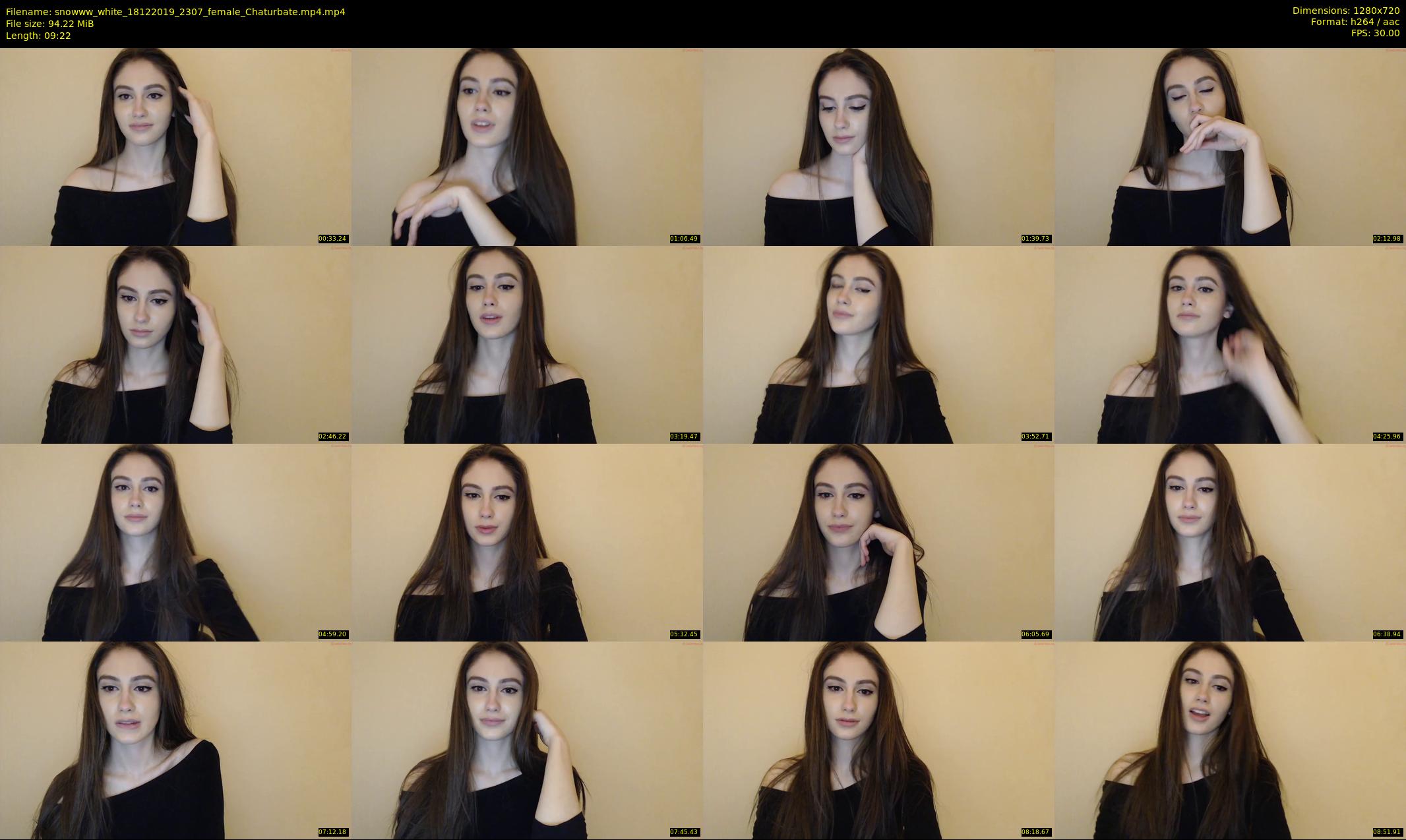 snowww_white — 10 minute Chaturbate female cam show recording, 720p, Dec 18, 2019