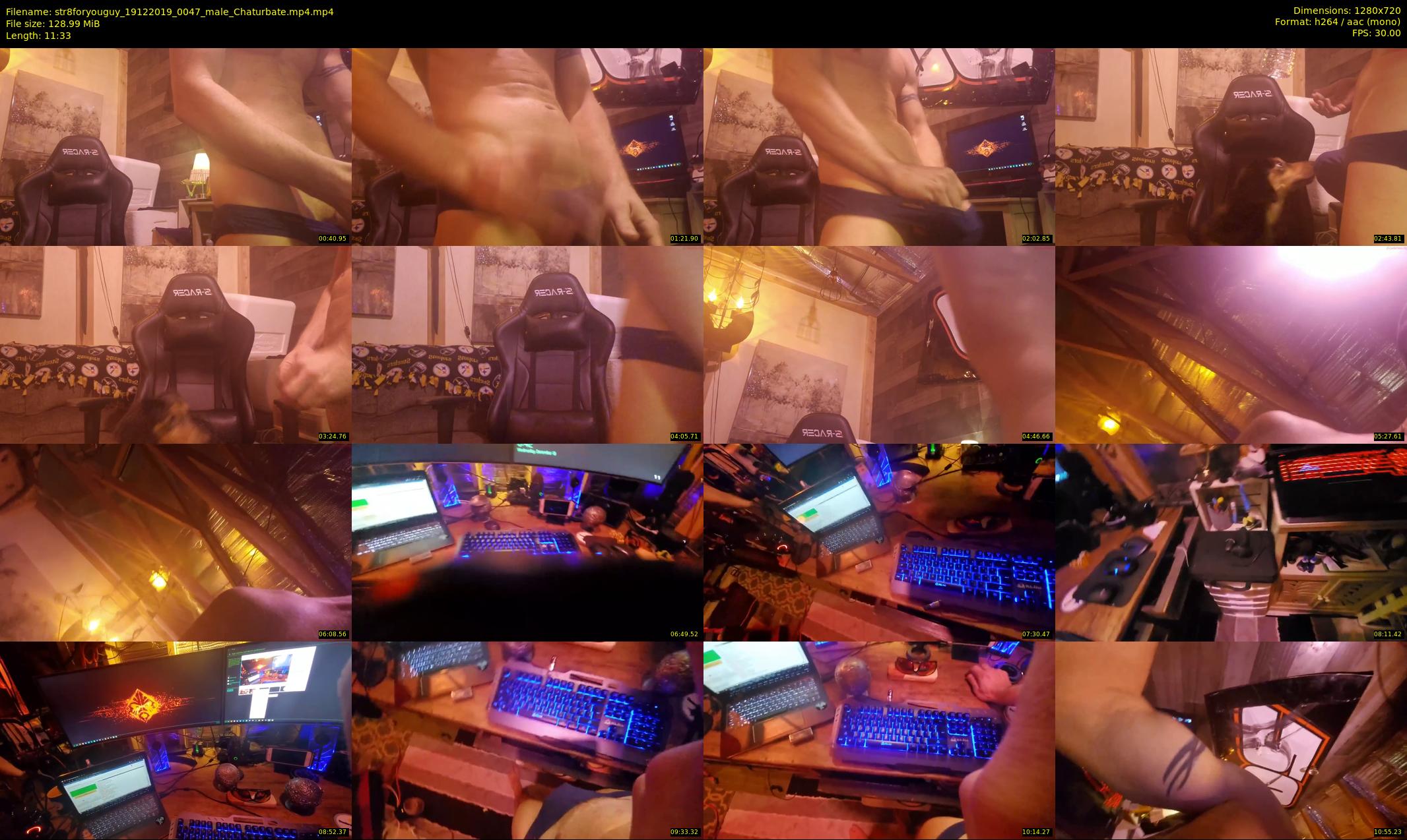 str8foryouguy — 12 minute Chaturbate male cam show recording, 720p, Dec 19, 2019