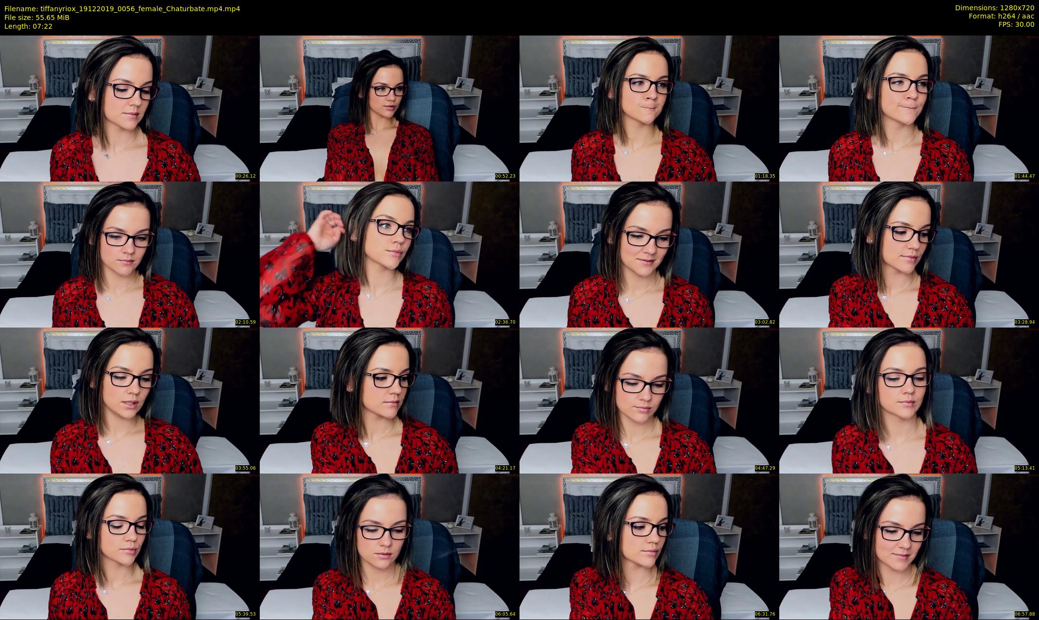 tiffanyriox — 8 minute Chaturbate female cam show recording, 720p, Dec 19, 2019