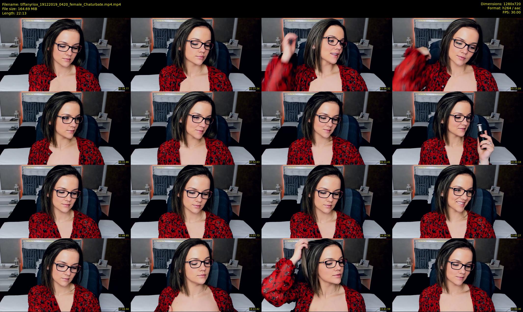 tiffanyriox — 23 minute Chaturbate female cam show recording, 720p, Dec 19, 2019