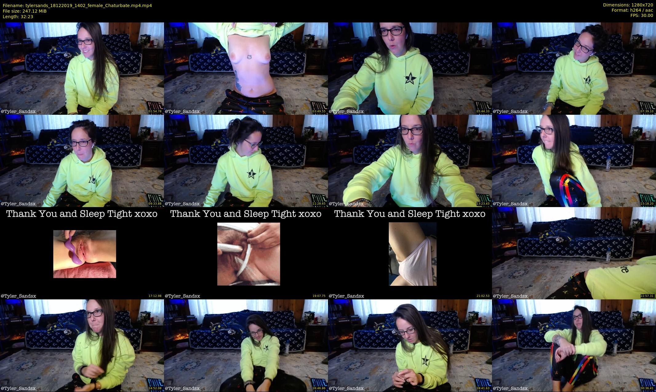 tylersands — 33 minute Chaturbate female cam show recording, 720p, Dec 18, 2019