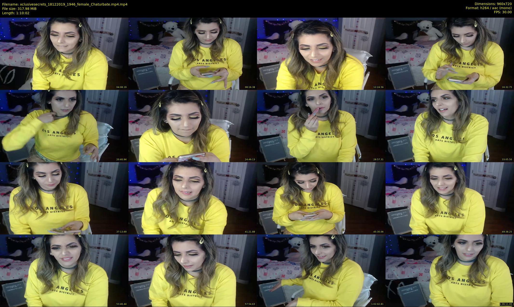 xclusivesecrets — 71 minute Chaturbate female cam show recording, 720p, Dec 18, 2019