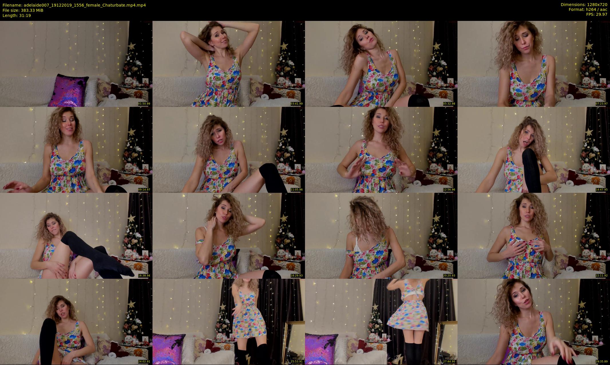 adelaide007 — 32 minute Chaturbate female cam show recording, 720p, Dec 19, 2019