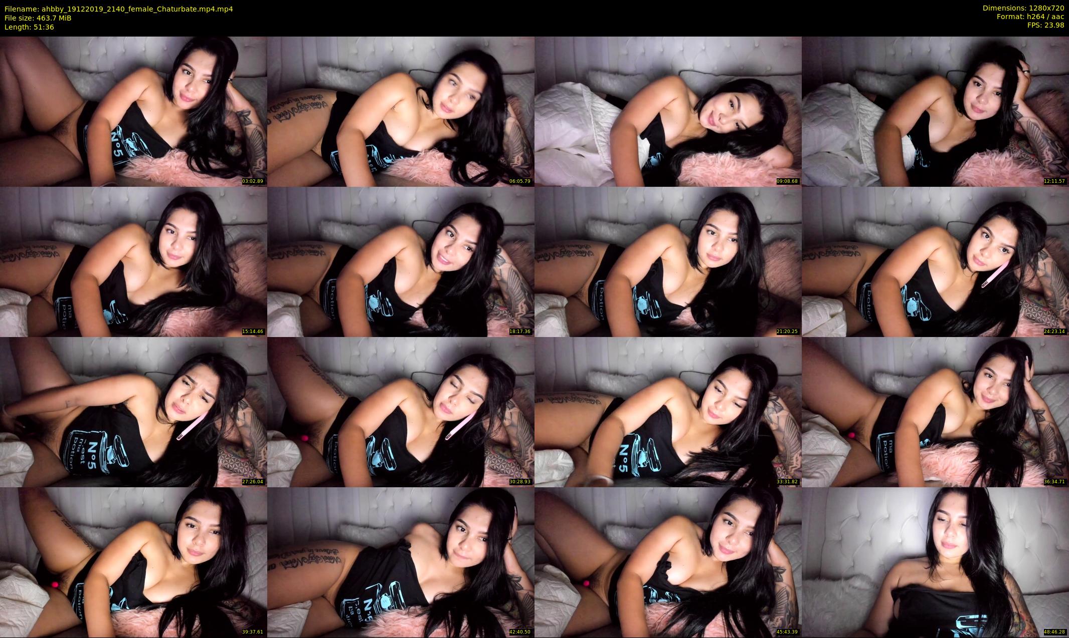 ahbby — 52 minute Chaturbate female cam show recording, 720p, Dec 19, 2019