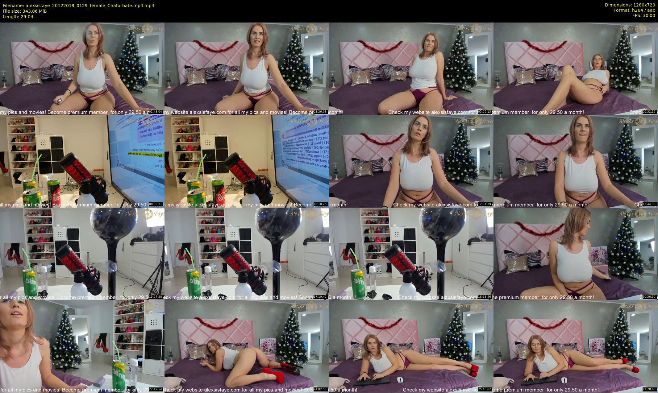 alexsisfaye — 30 minute Chaturbate female cam show recording, 720p, Dec 20, 2019