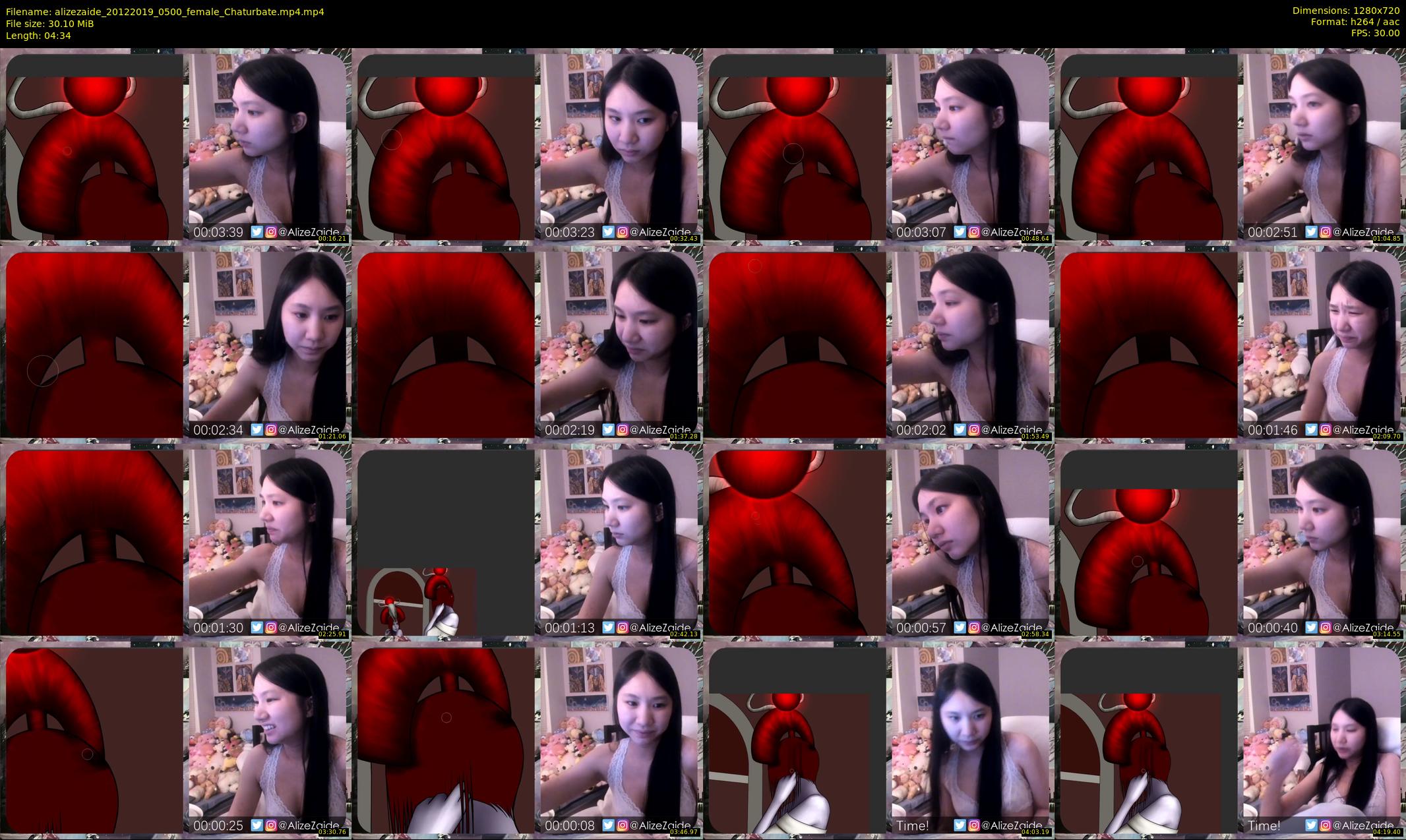 alizezaide — 5 minute Chaturbate female cam show recording, 720p, Dec 20, 2019
