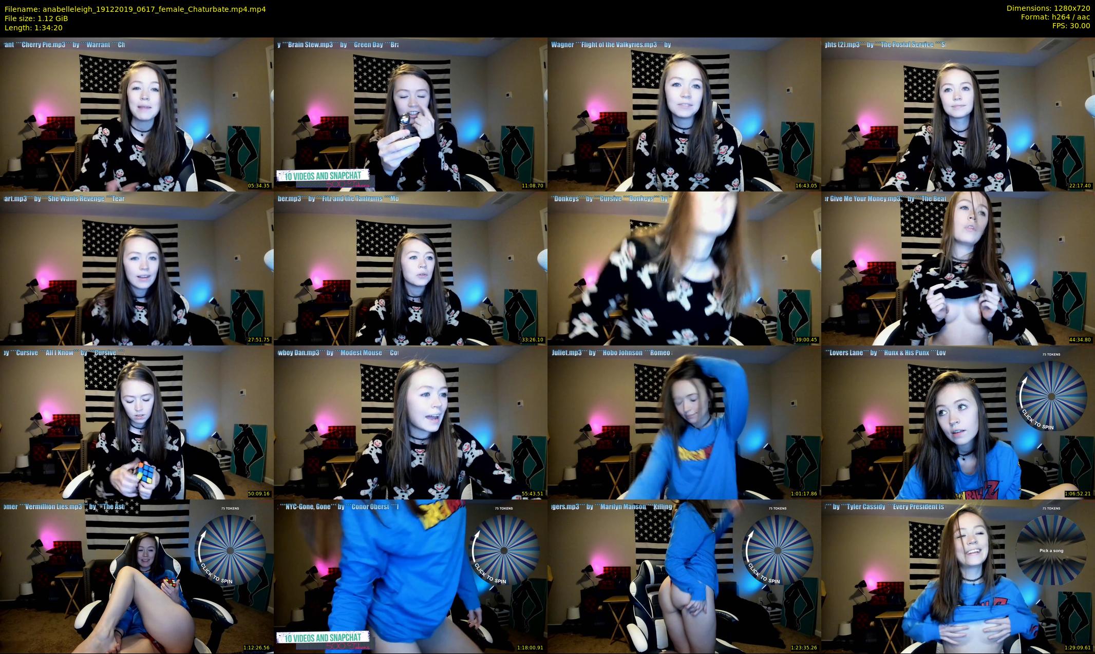 anabelleleigh — 95 minute Chaturbate female cam show recording, 720p, Dec 19, 2019