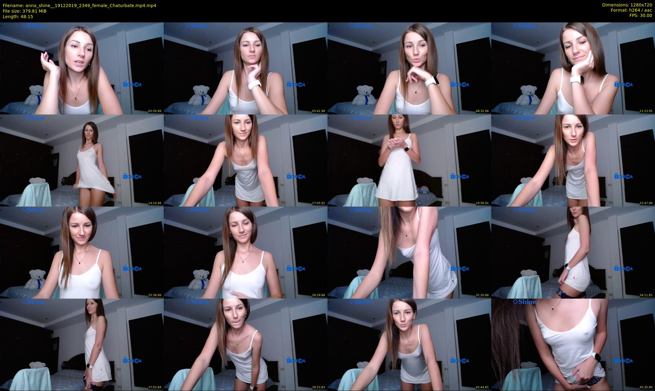anna_shine_ — 49 minute Chaturbate female cam show recording, 720p, Dec 19, 2019