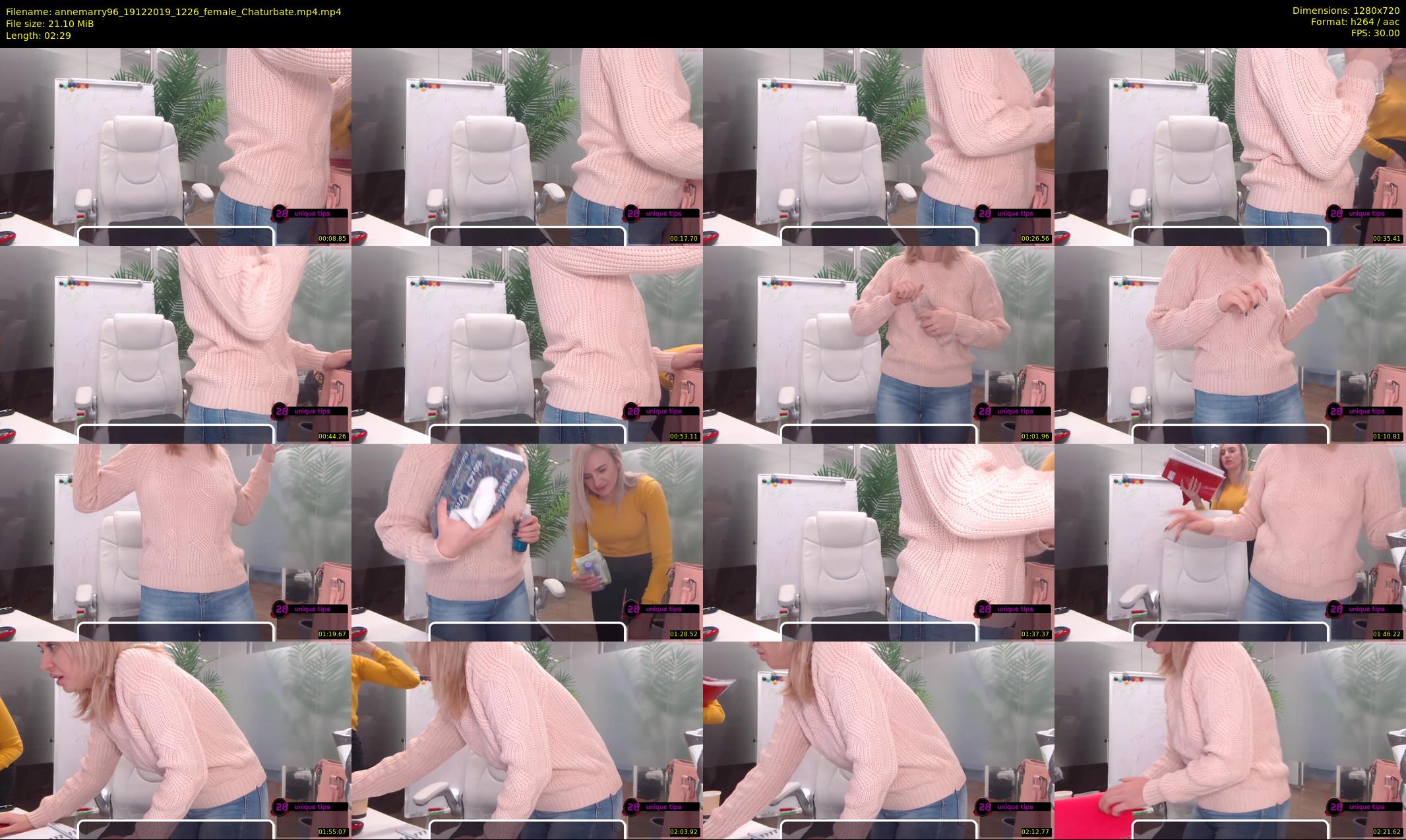 annemarry96 — 3 minute Chaturbate female cam show recording, 720p, Dec 19, 2019