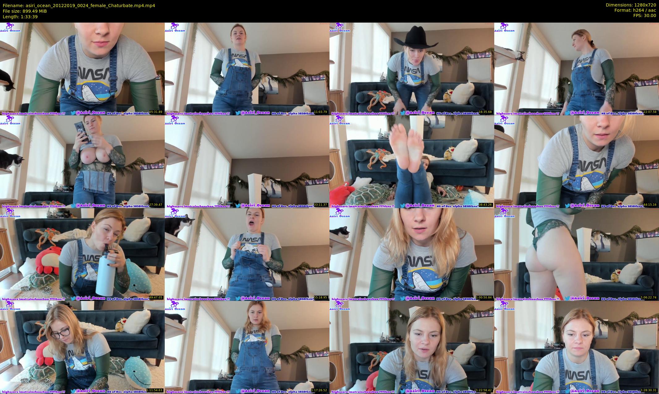asiri_ocean — 94 minute Chaturbate female cam show recording, 720p, Dec 20, 2019