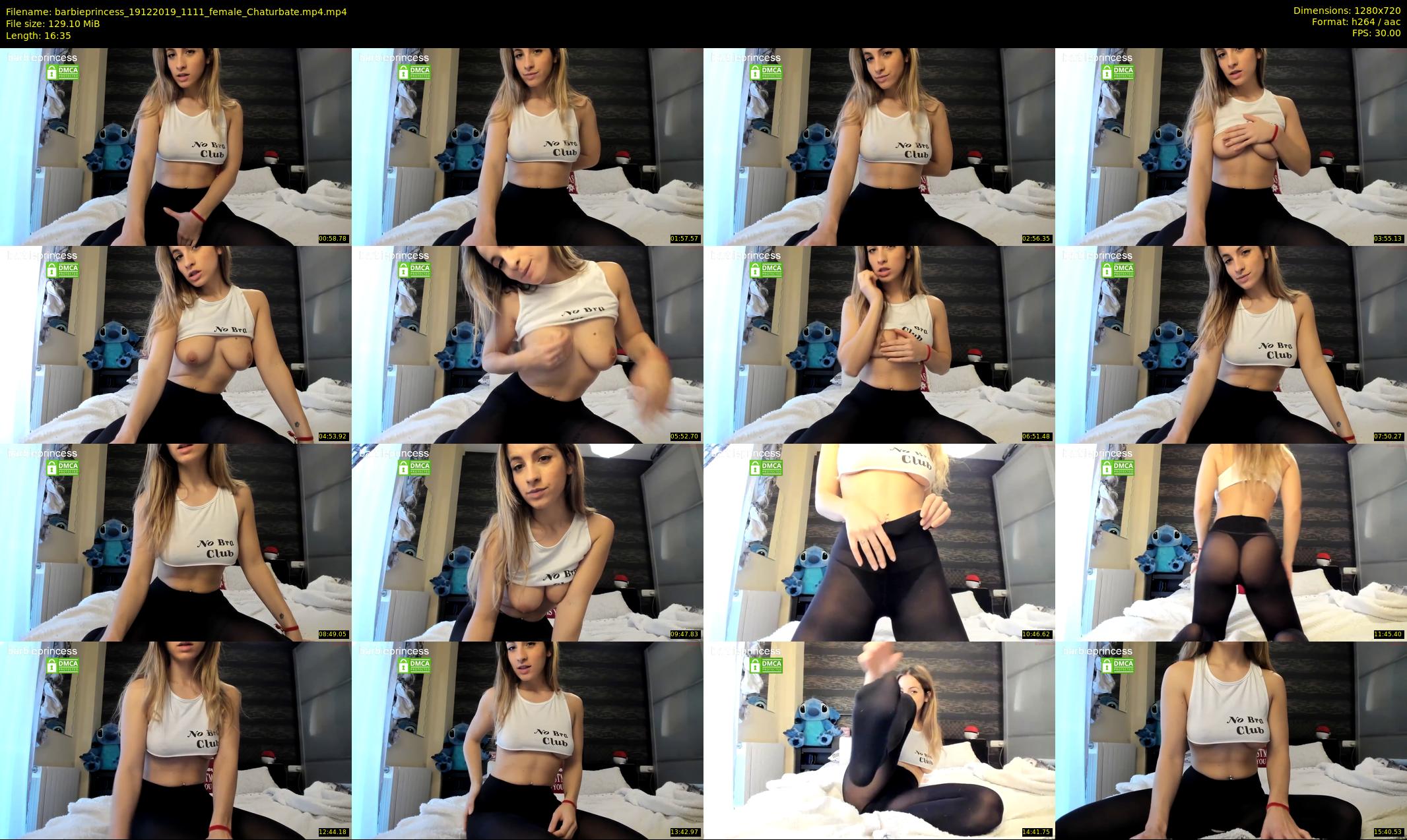 barbieprincess — 17 minute Chaturbate female cam show recording, 720p, Dec 19, 2019