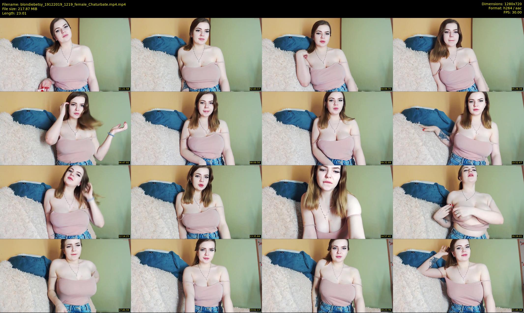 blondiebetsy — 24 minute Chaturbate female cam show recording, 720p, Dec 19, 2019